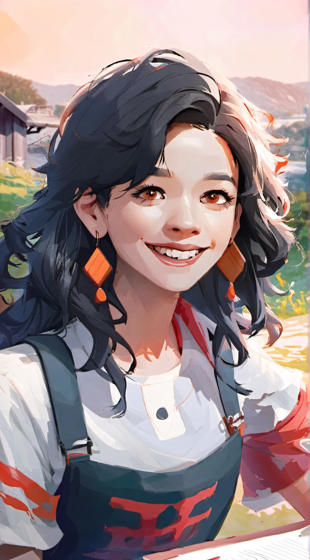 ai character: jenna ortega background