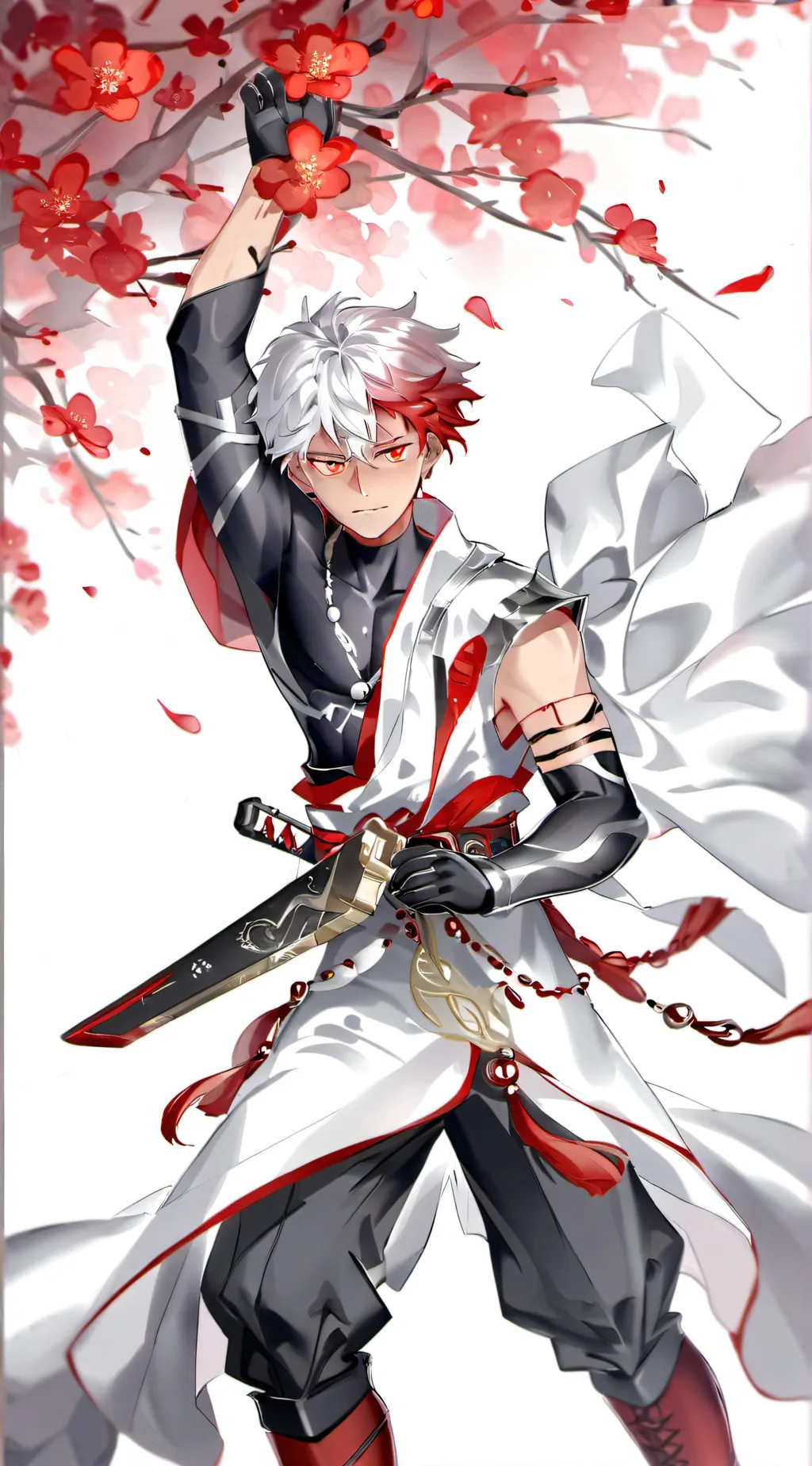 ai character: shoto todoroki  background