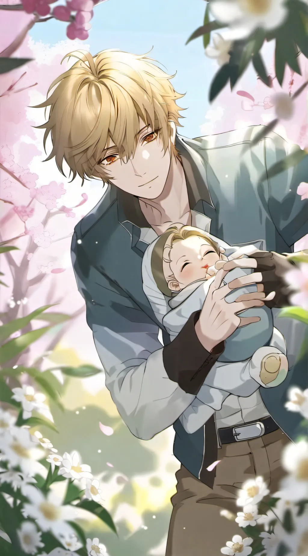 ai character: baby bakugo  background