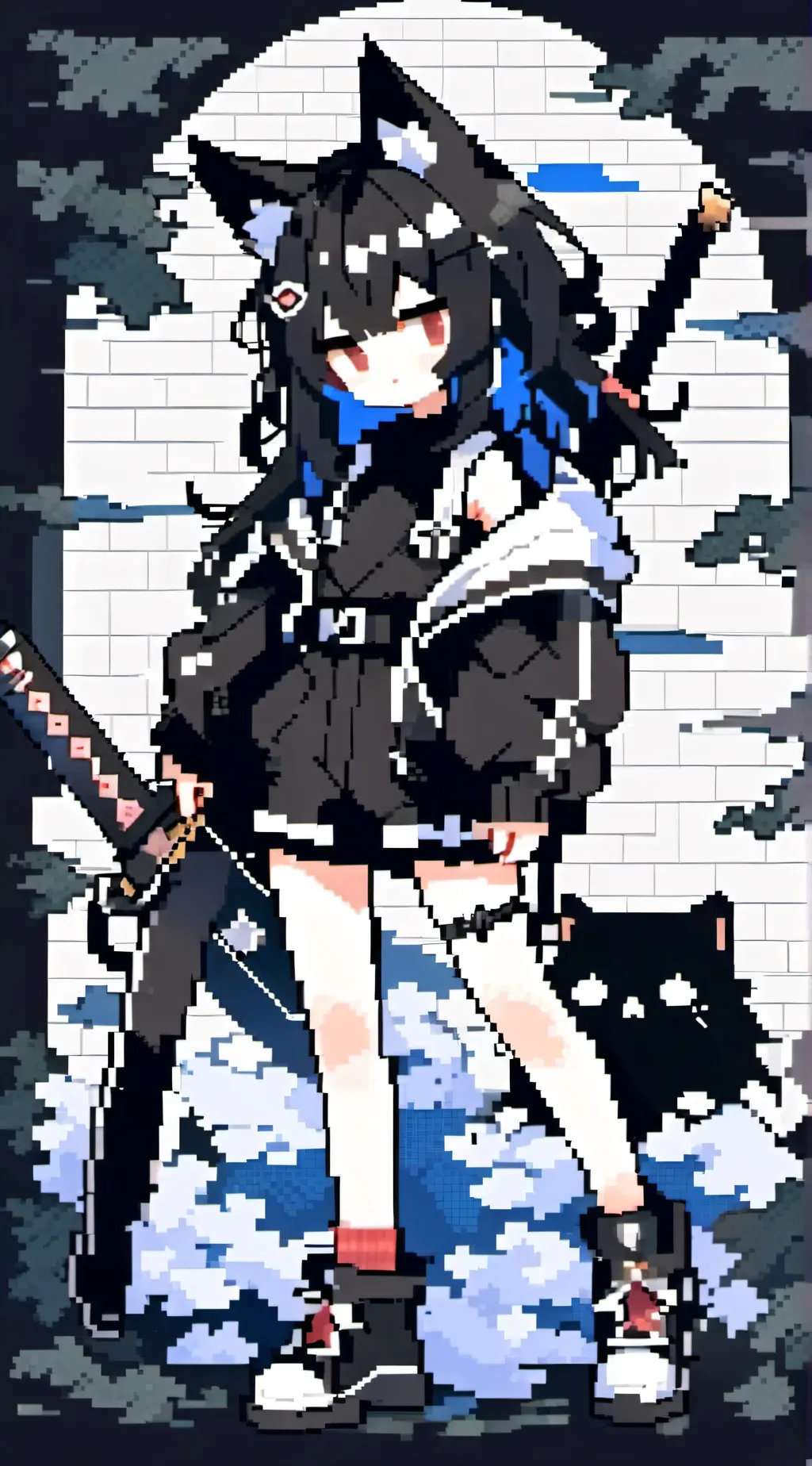 ai character: miss circle background