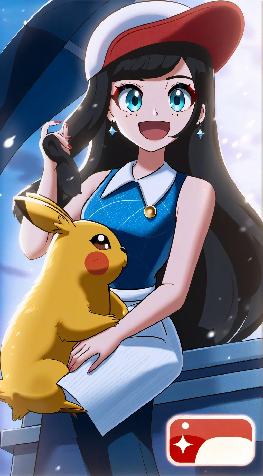 ai character: Caylee white background