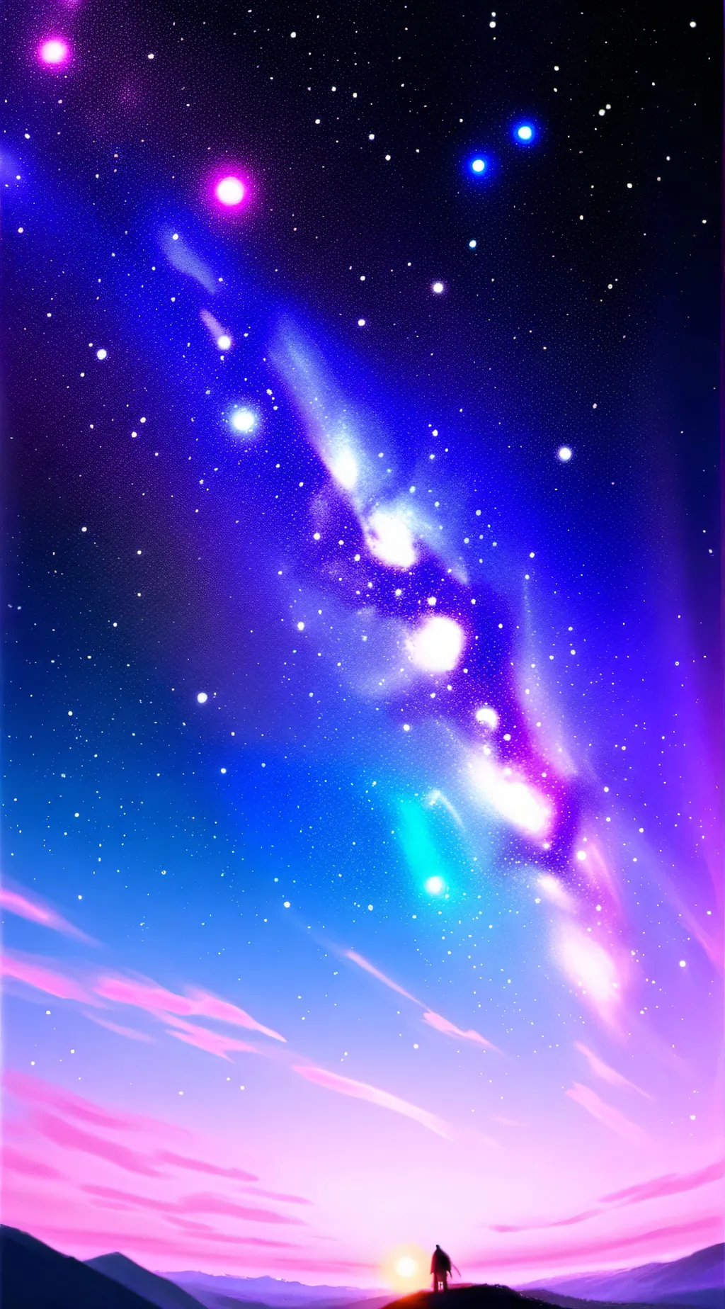 ai character: shooting star background