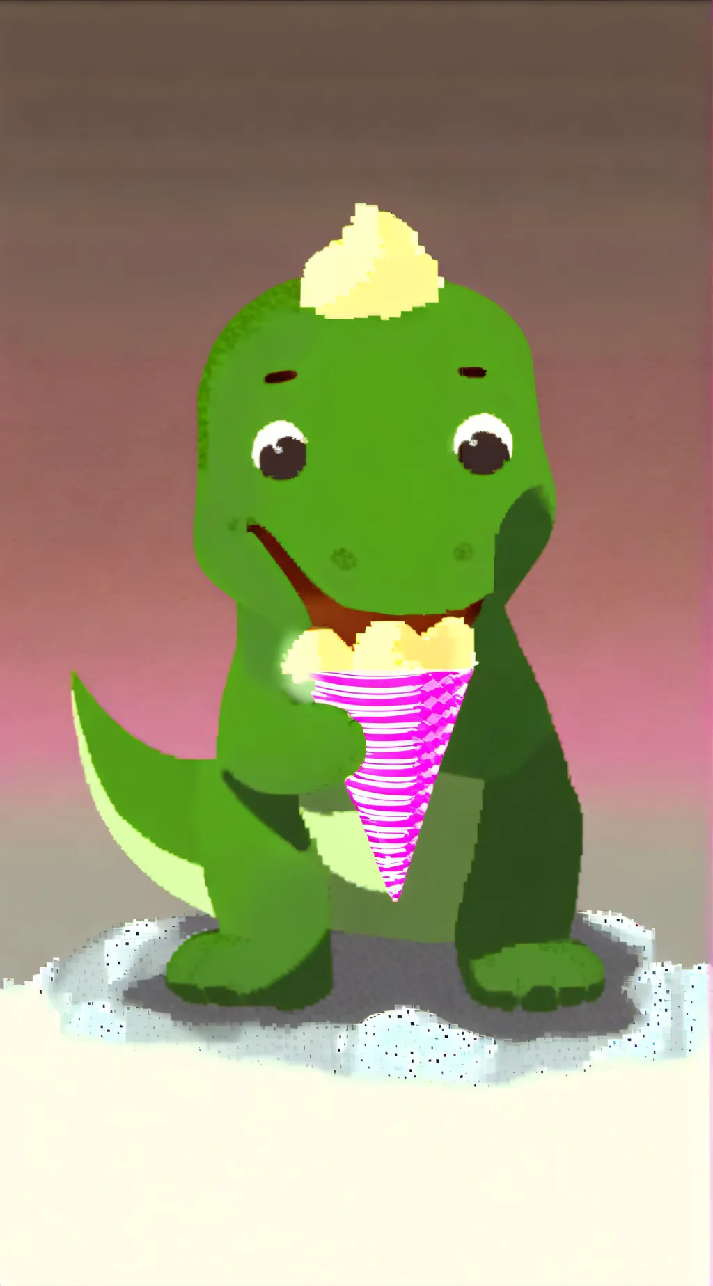 ai character: Baby Dino background