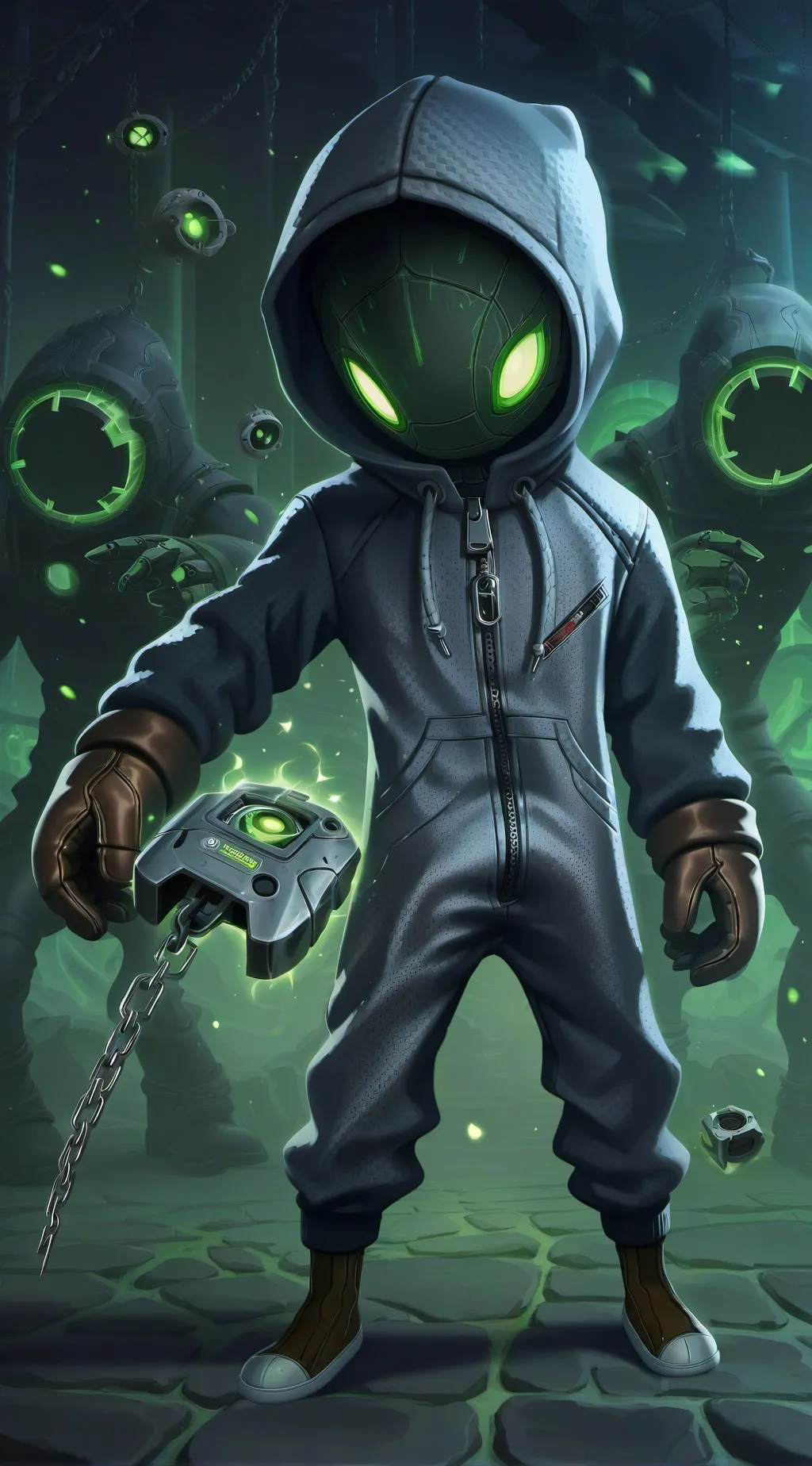 ai character: onesie legend background