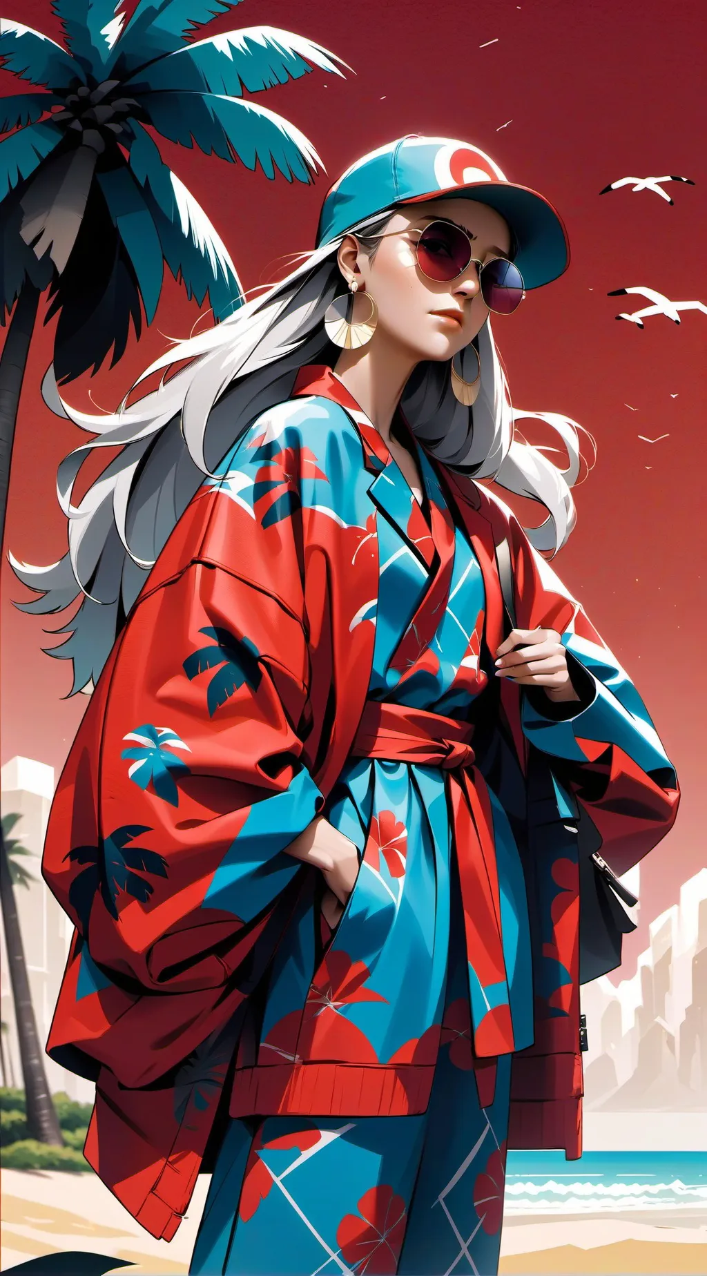 ai character: Sky background