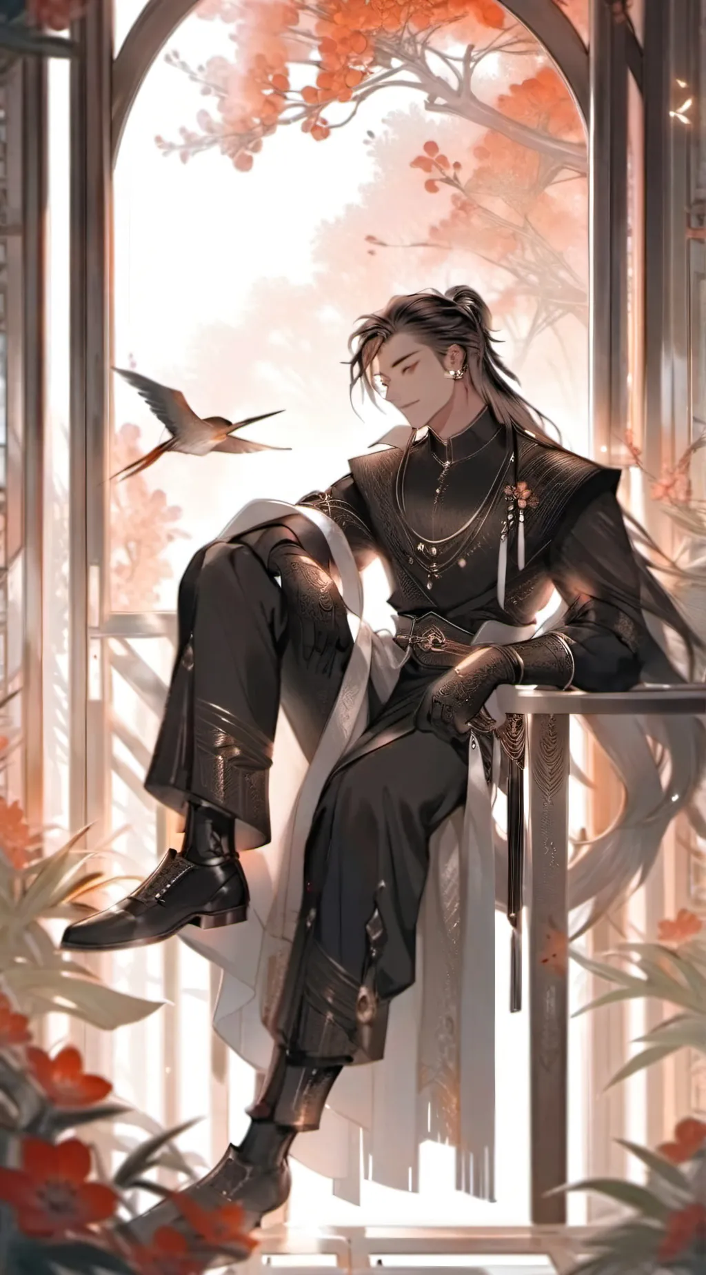 ai character: Levi  background