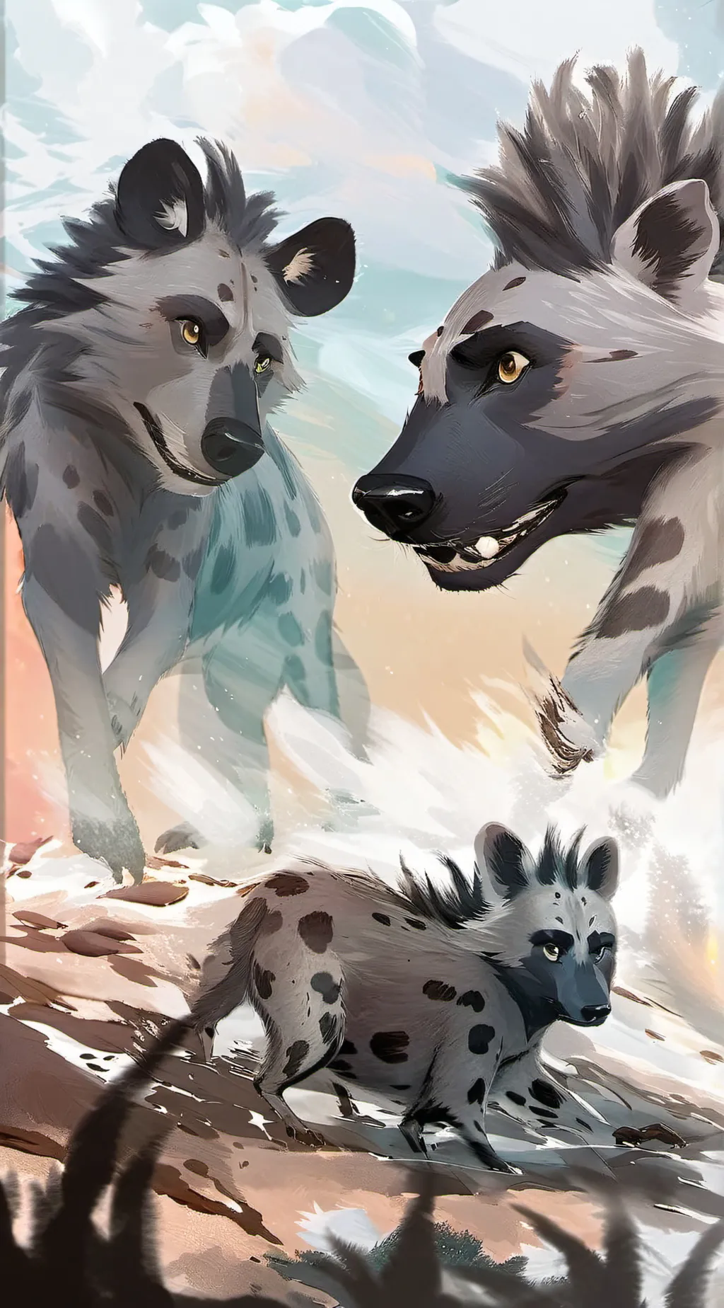 ai character: Shenzi. Banzai Ed  background