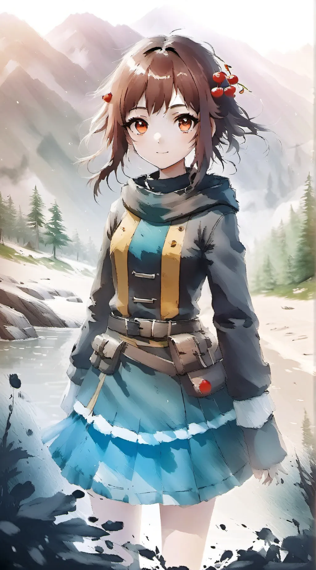 ai character: Cherry 🍒 background