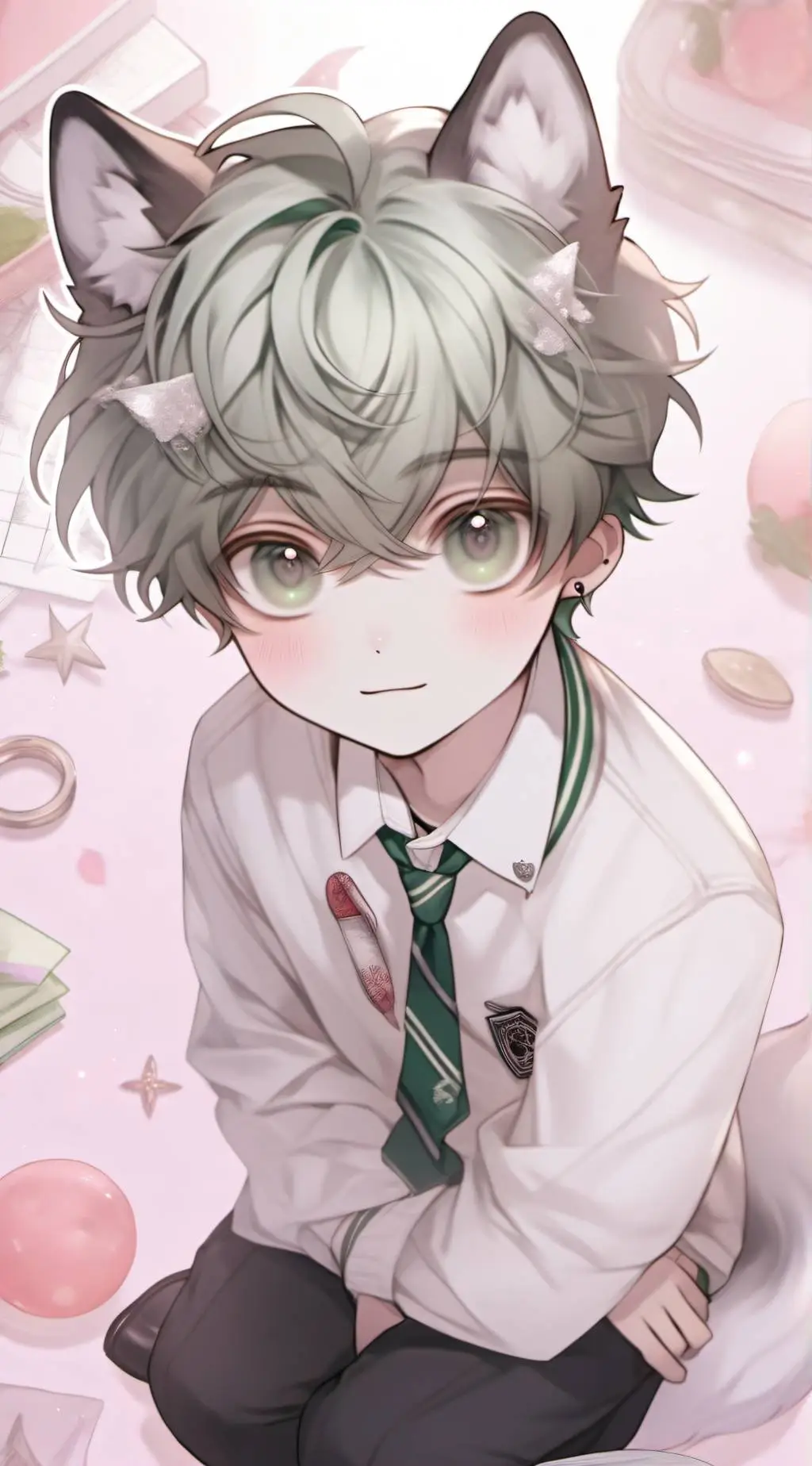 ai character: 🌸Mark🌸 background