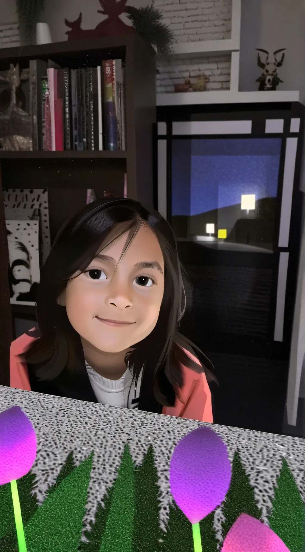 ai character: Christel p background