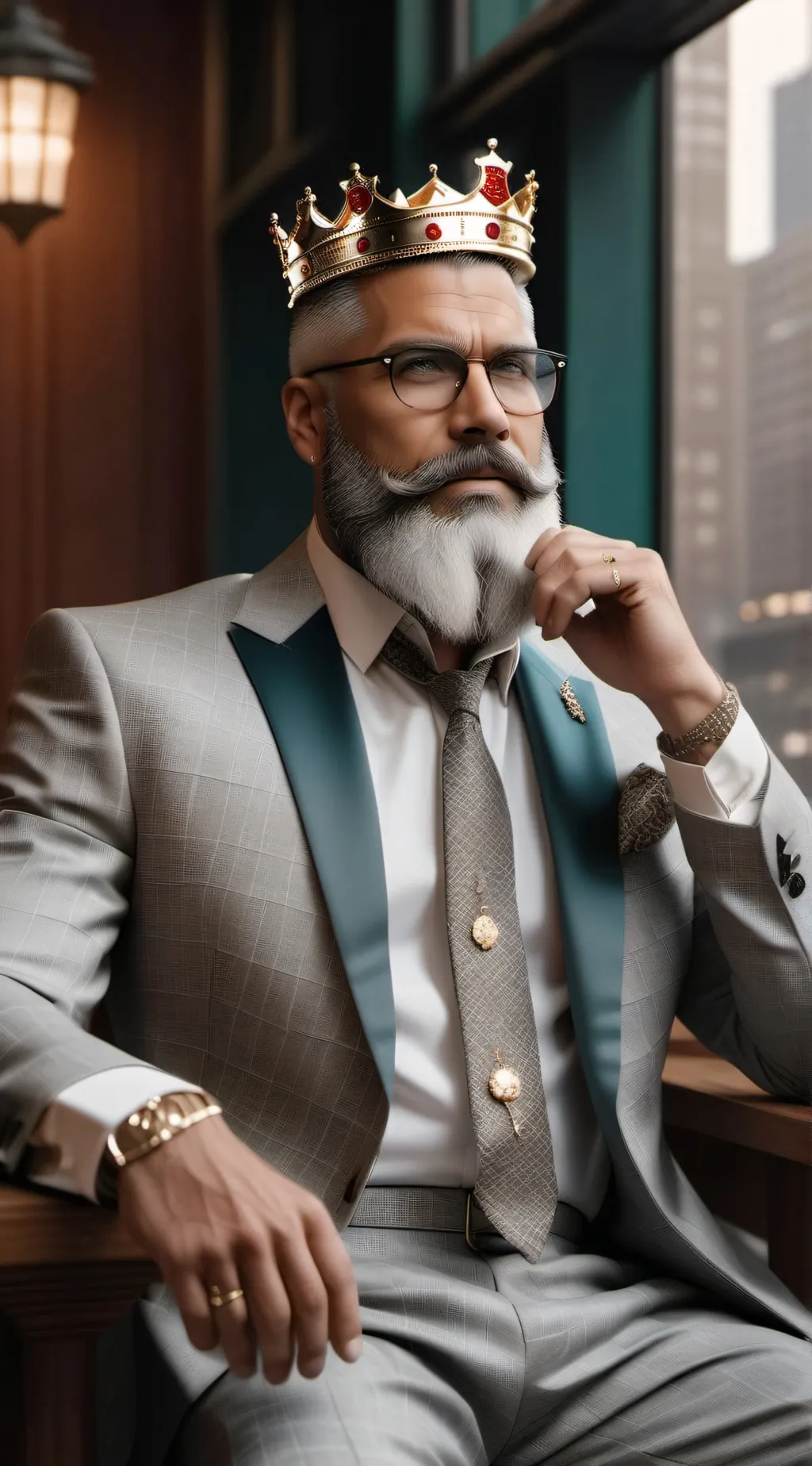 ai character: CHICAGO  background