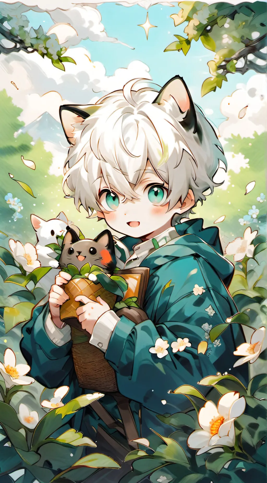 ai character: catboy background