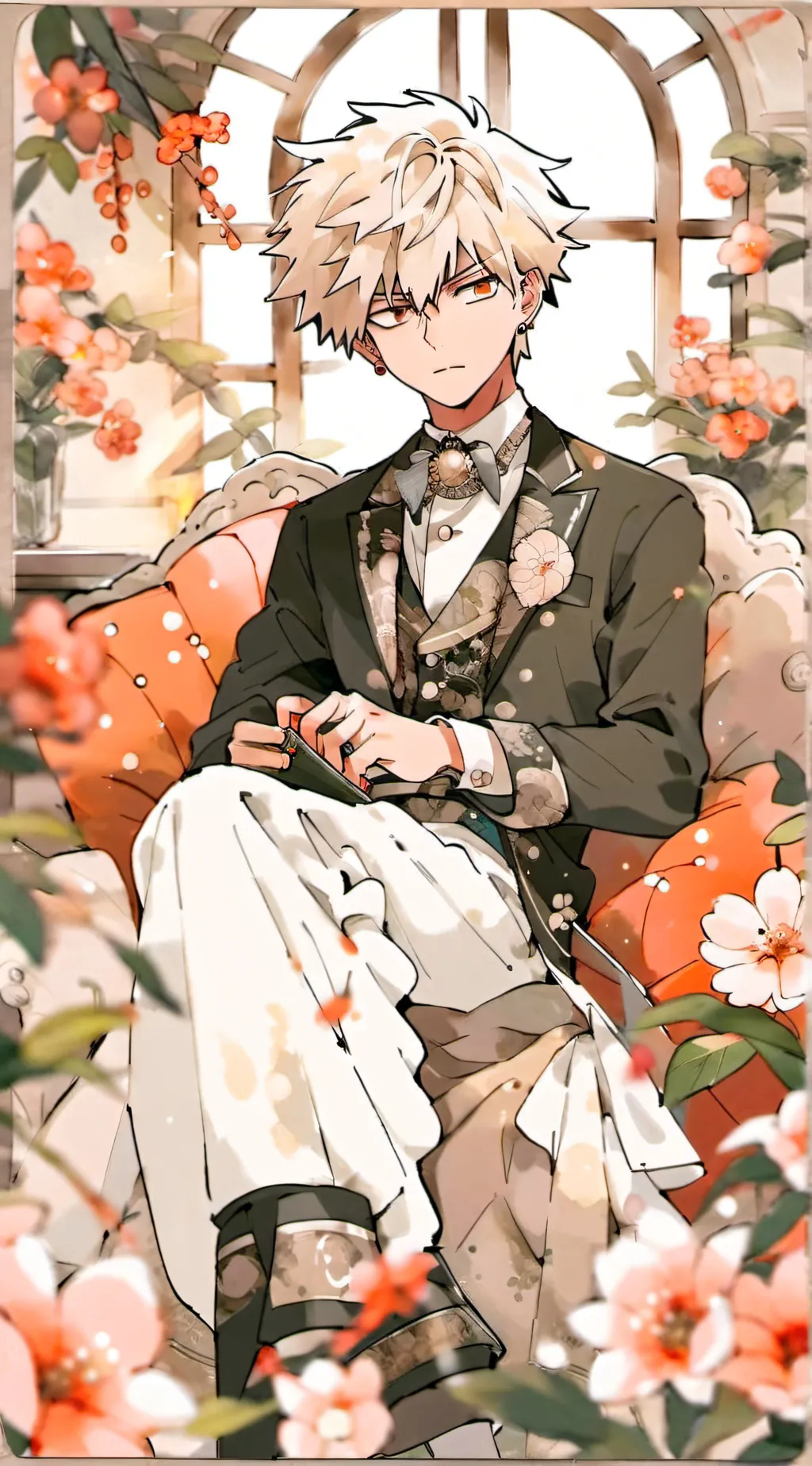 ai character: 🖤❤bakugo❤🖤 background