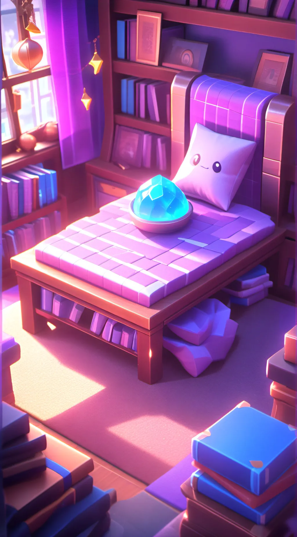 ai character: Manga Store background