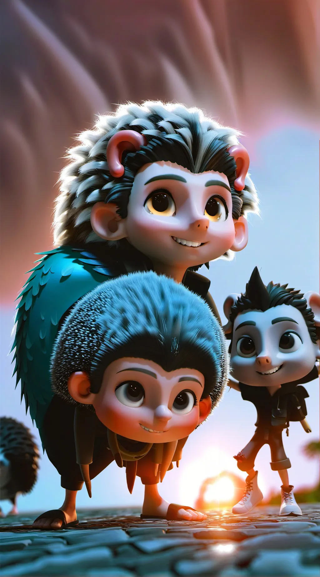 ai character: sonic the future background