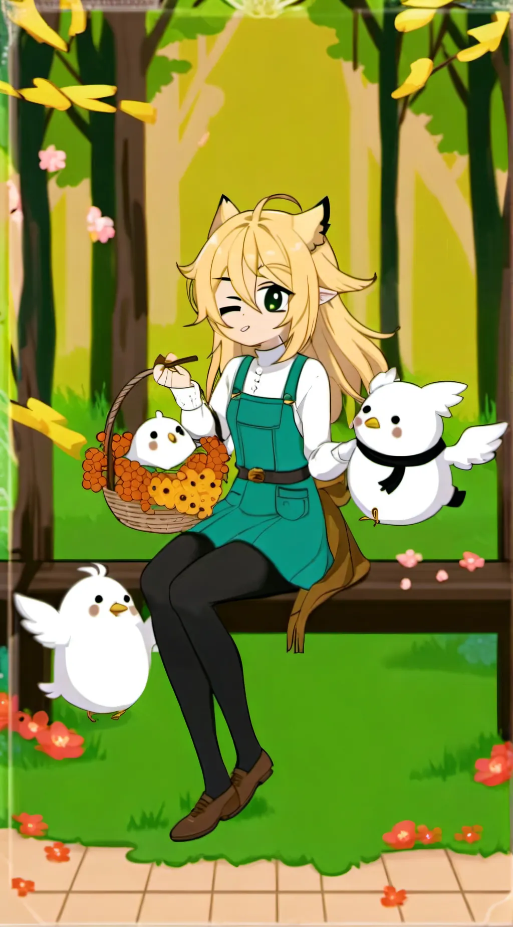 ai character: Angela  background