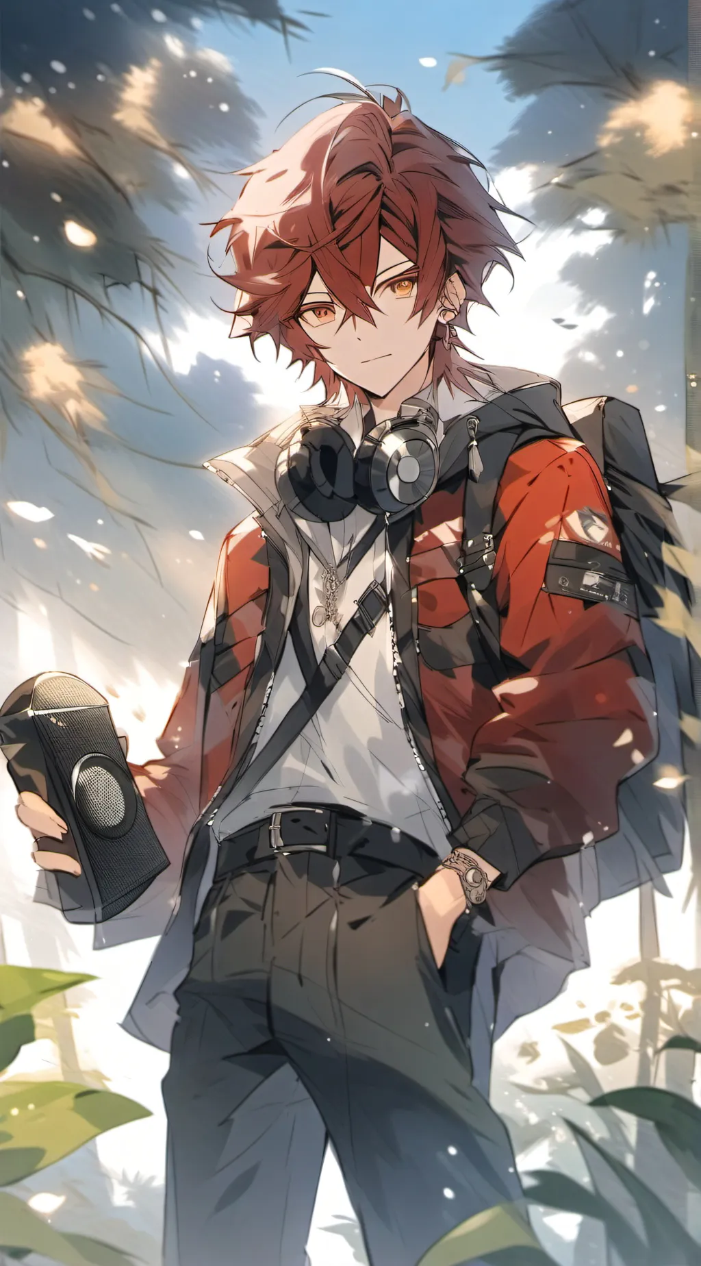 ai character: TSM in ur house background