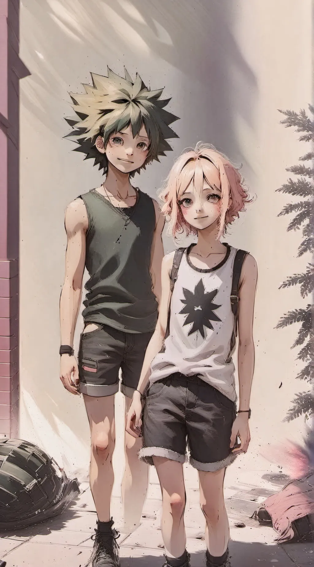 ai character: 1-A fire  background