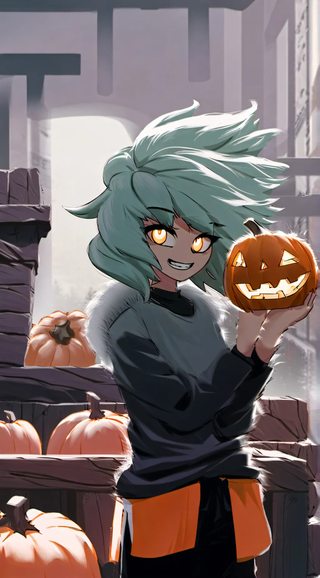 ai character: Curly aka U 🫵 background