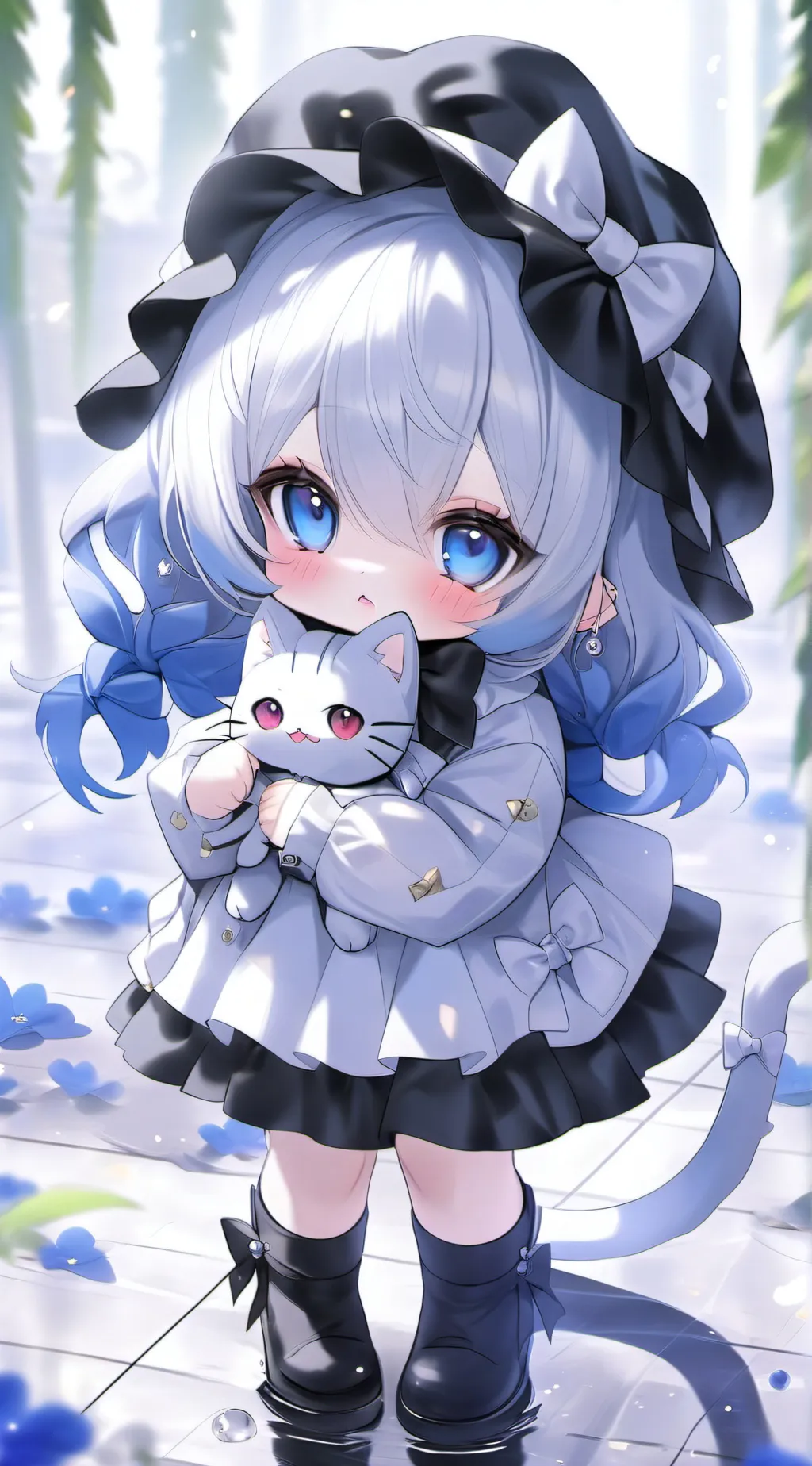 ai character: UwU cat background