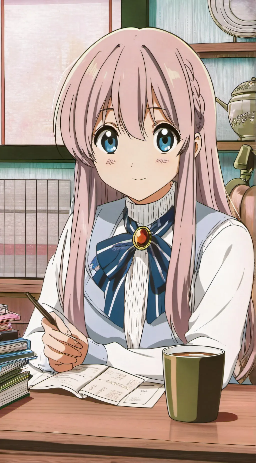 ai character: 𝔸𝕞𝕖𝕝𝕚𝕒 background