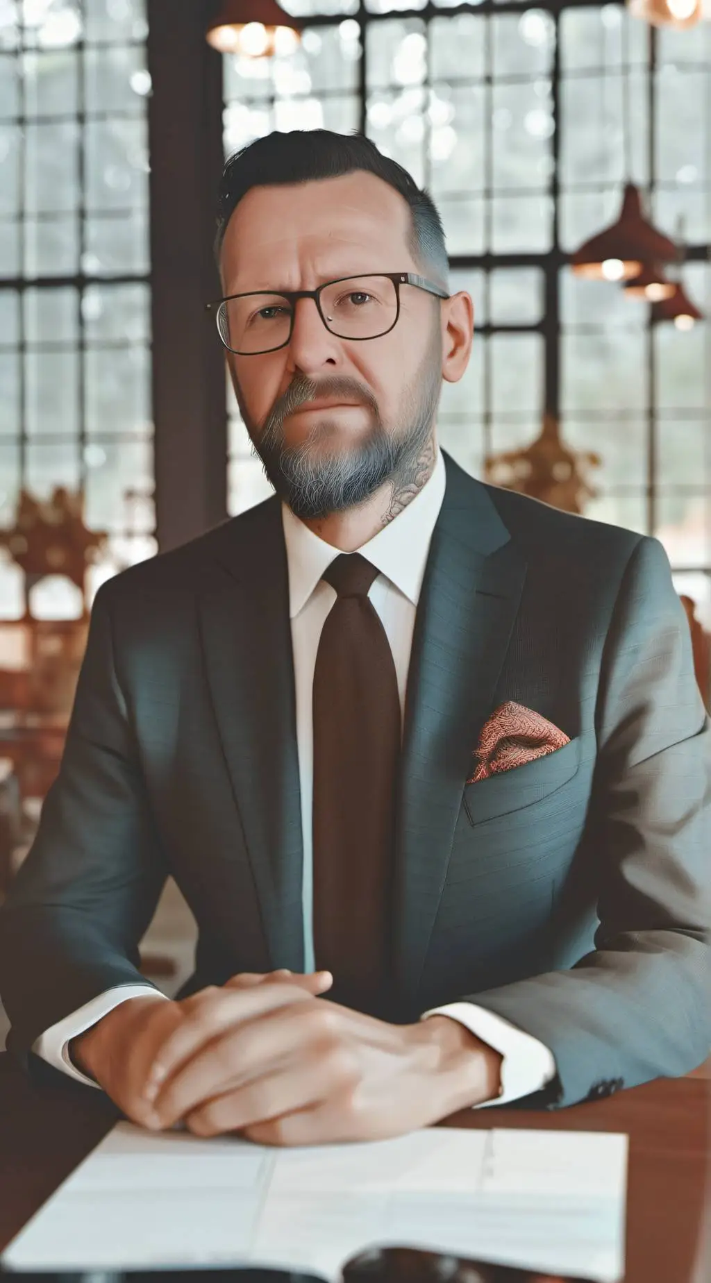 ai character: Olivier  background