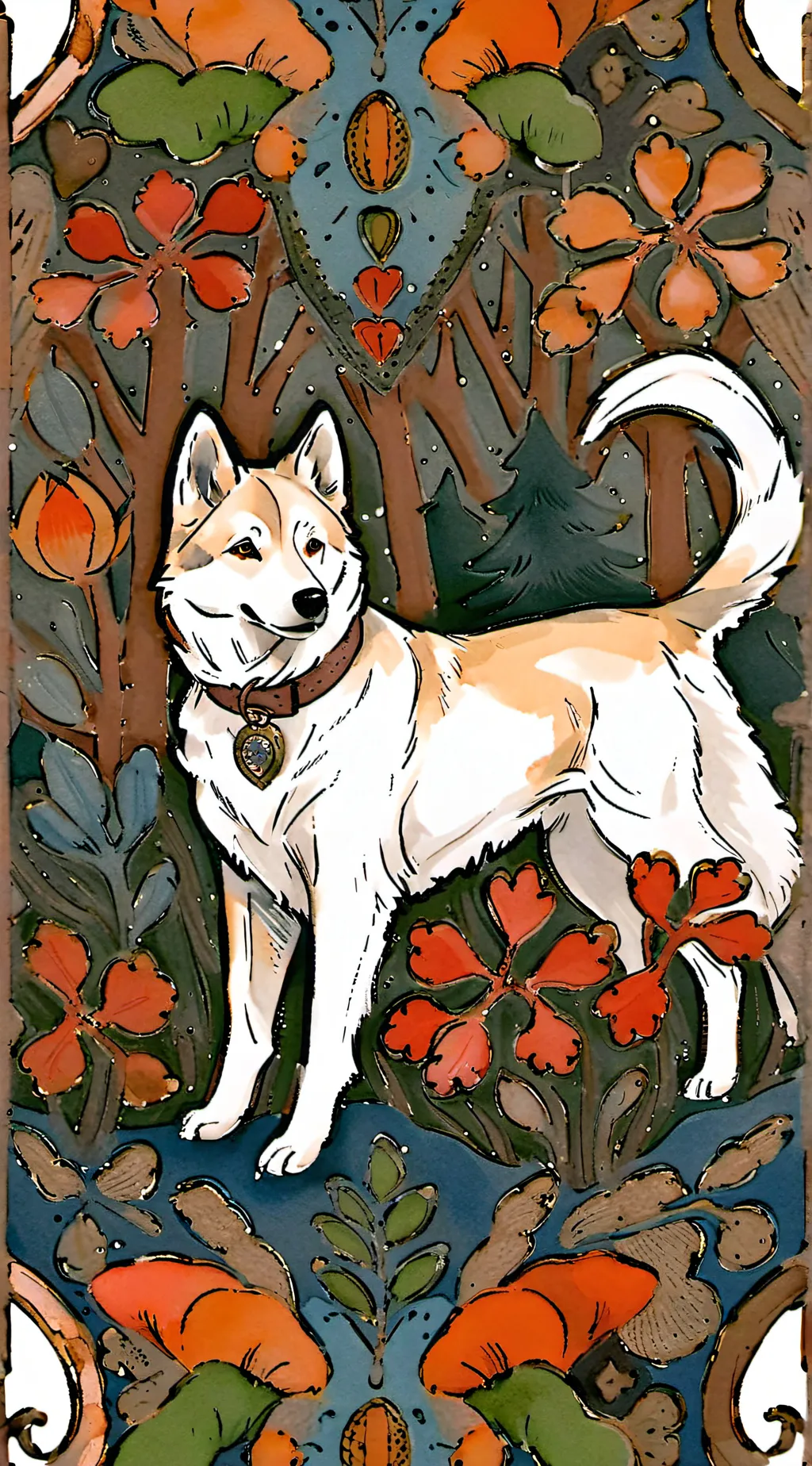 ai character: dog background