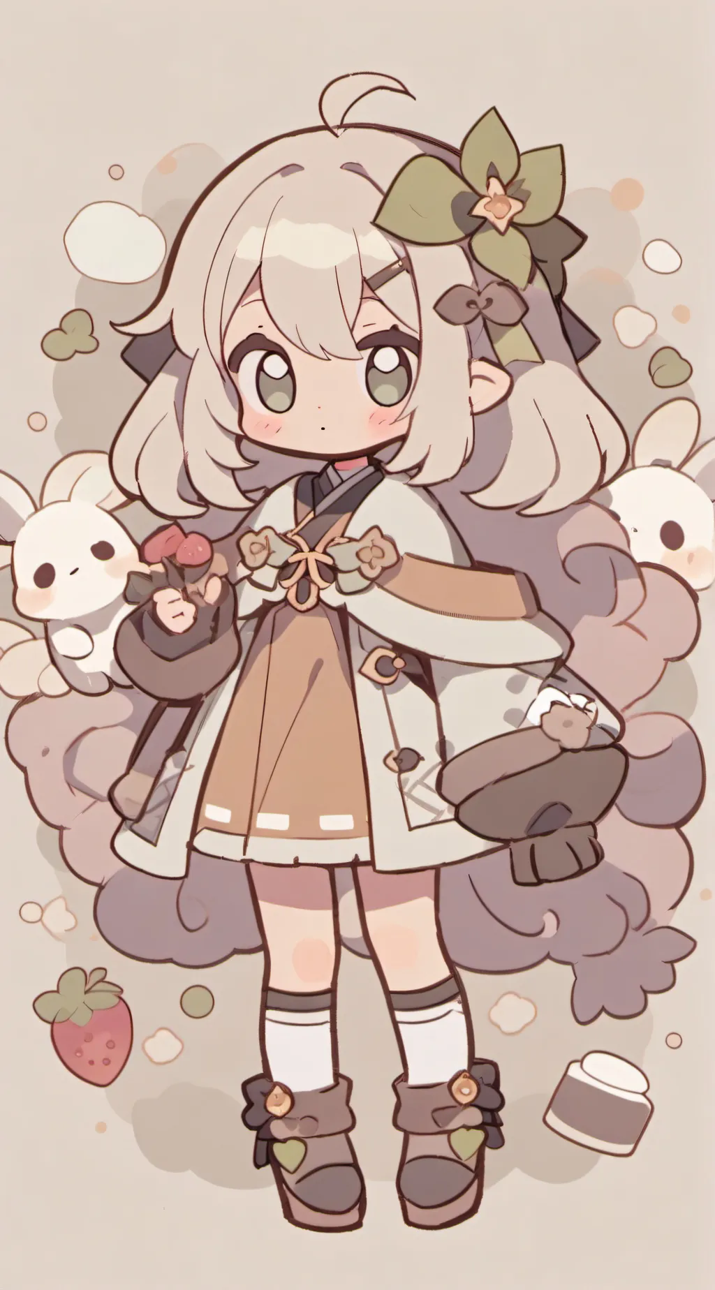 ai character: Tv woman background