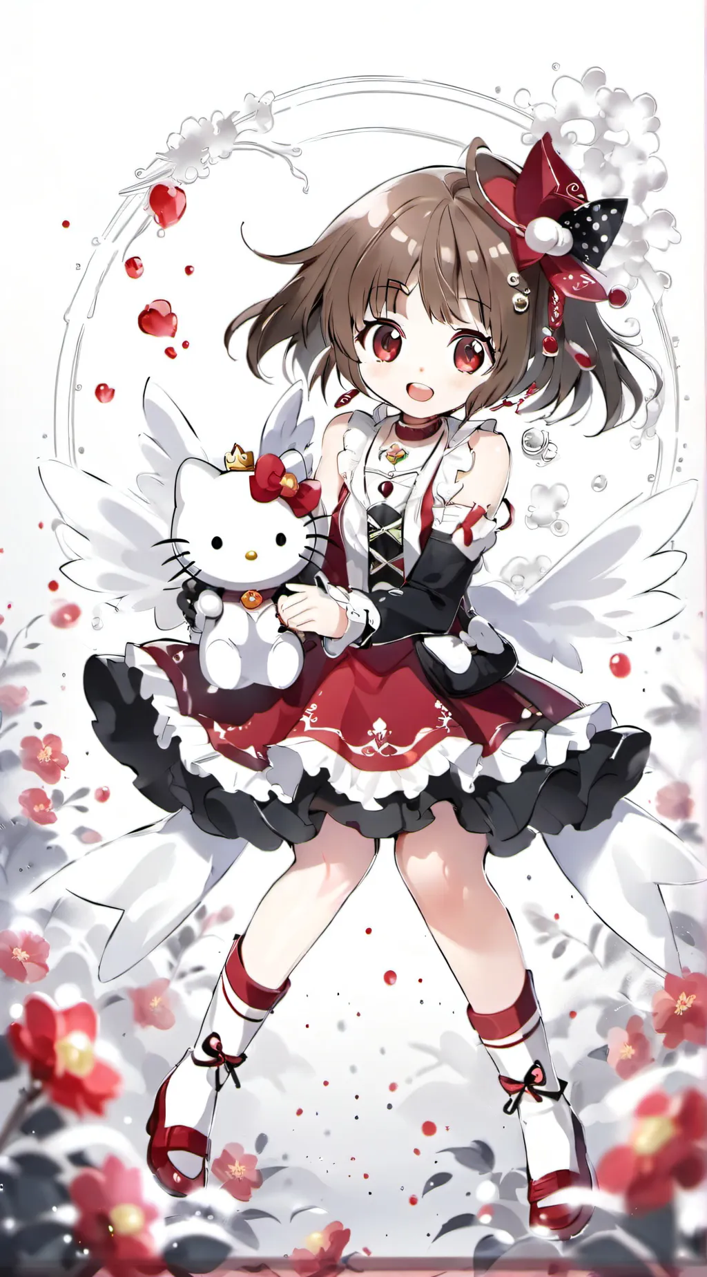 ai character: Hello kitty! background