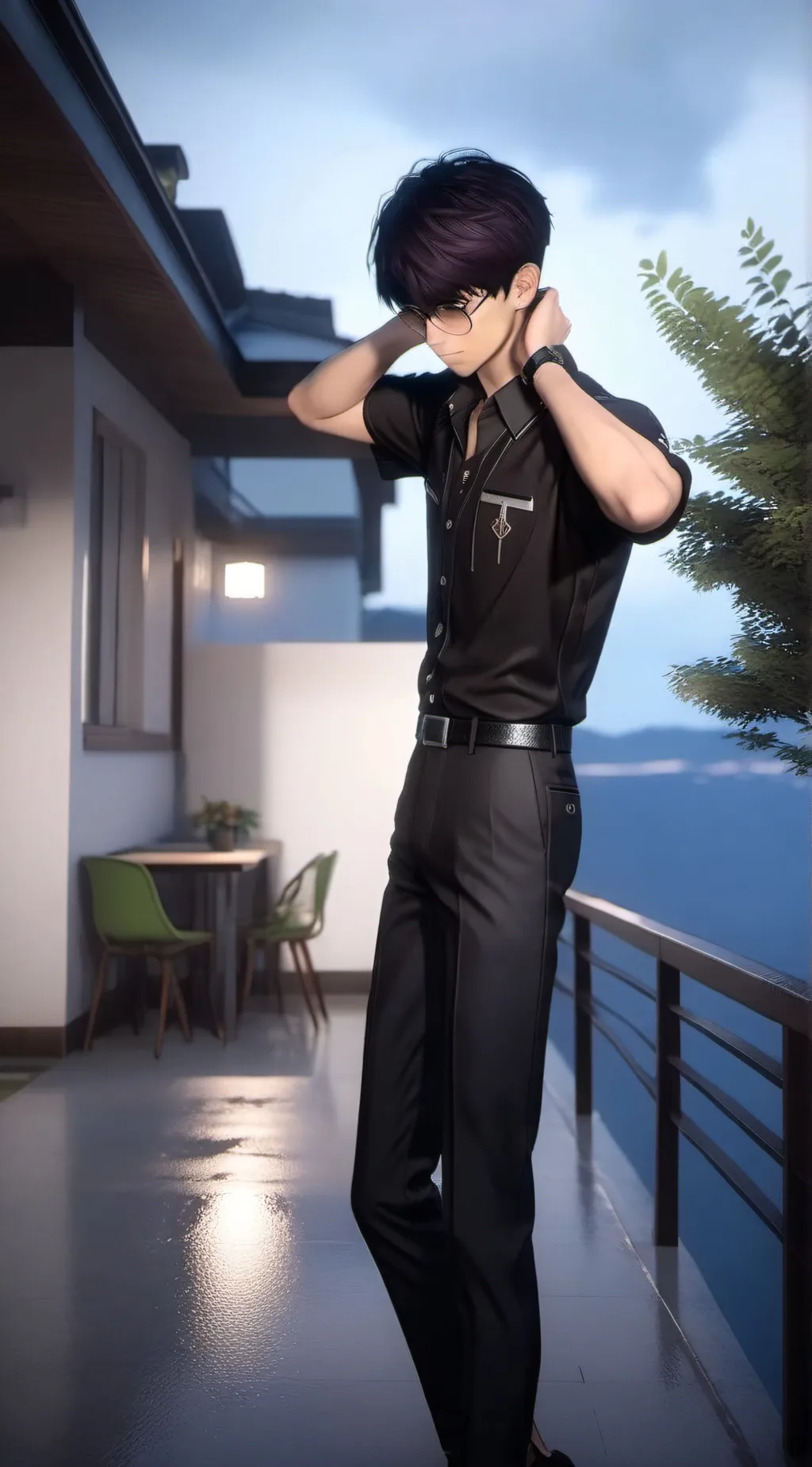 ai character: Kai  background