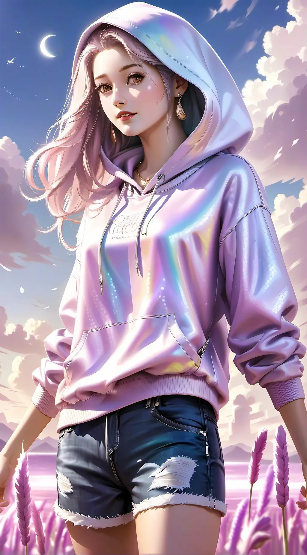 ai character: 🌈rainbow🎨 background