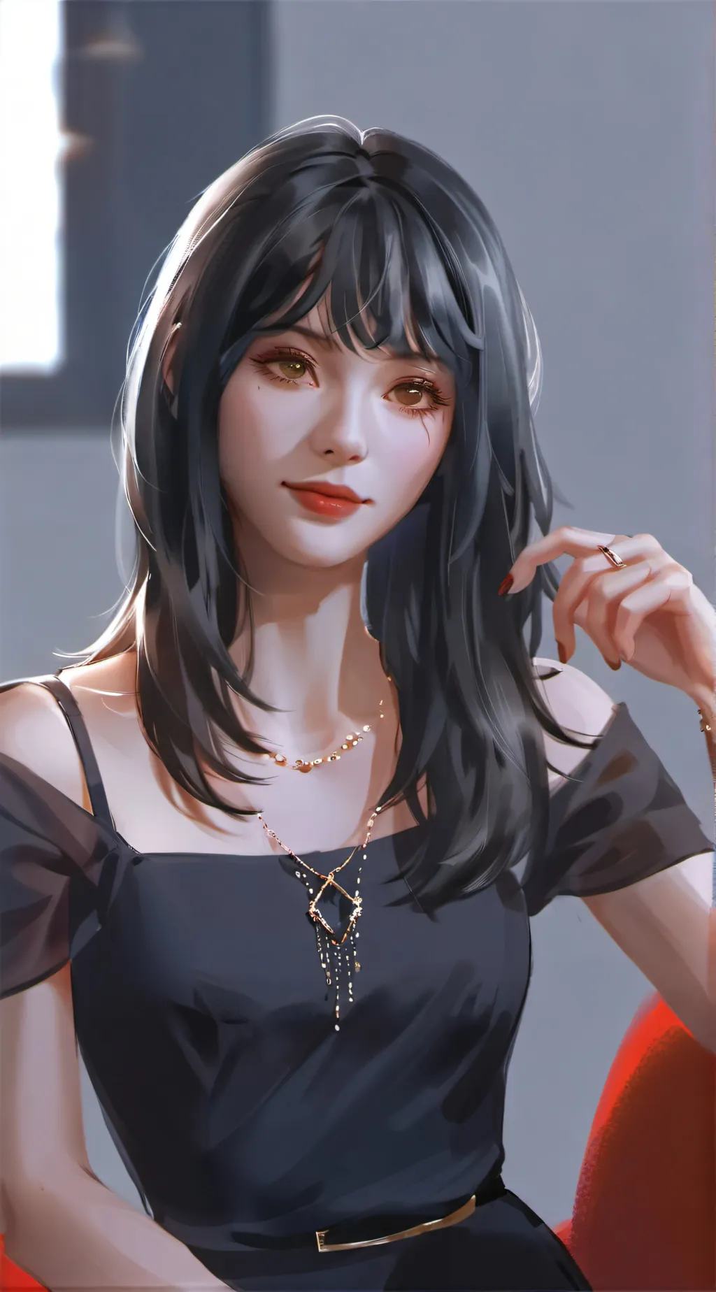 ai character: Rinah  background