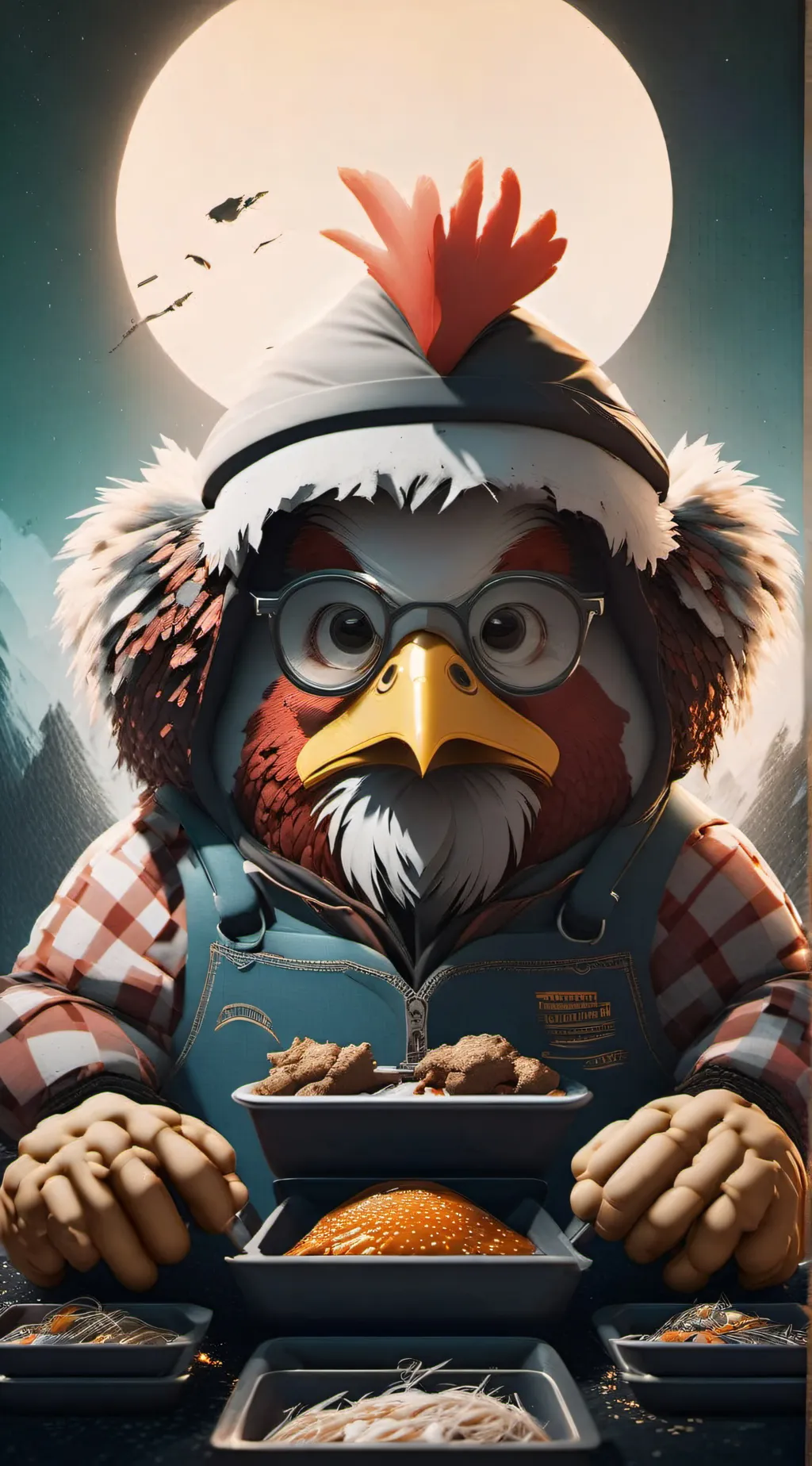 ai character: Cluckys!(extras) background