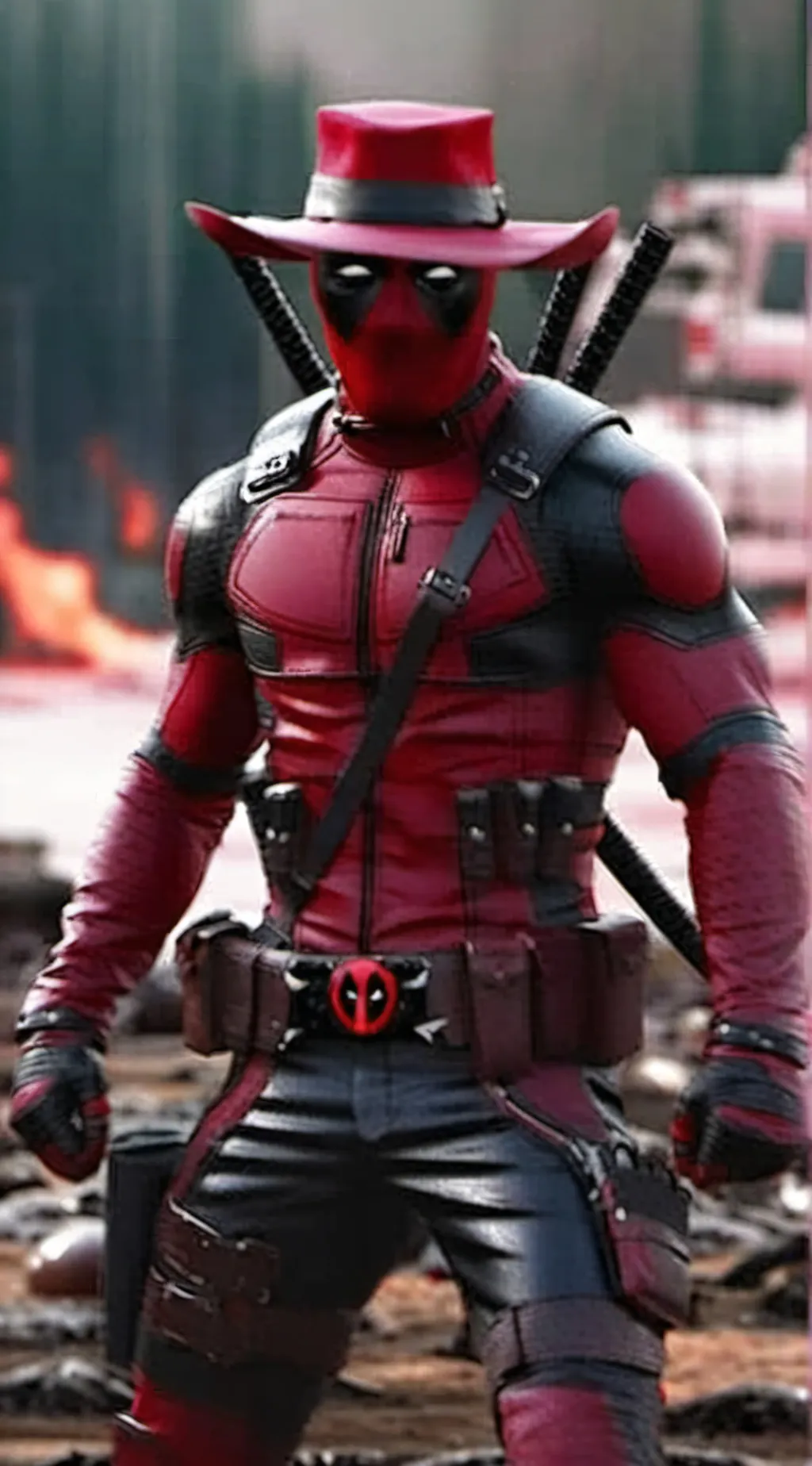 ai character: JJk+ deadpool background