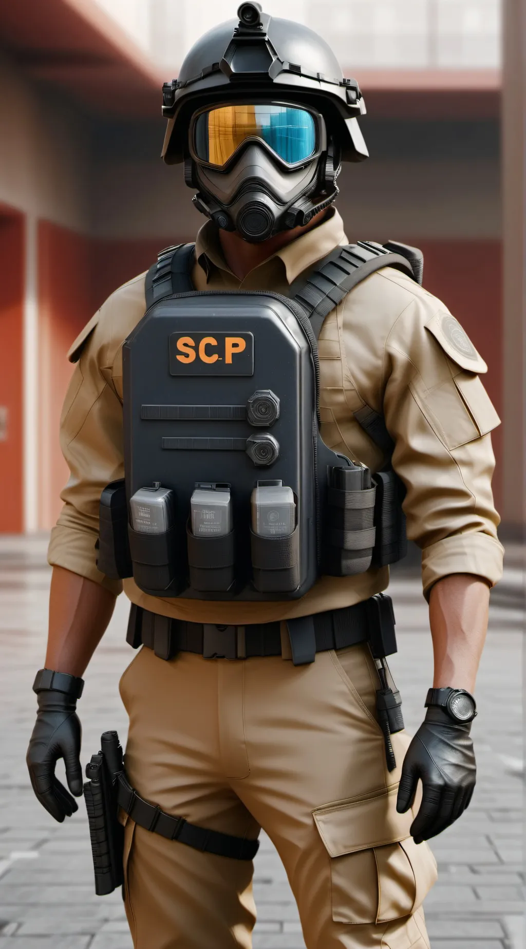 ai character: scp guard,alpha1 background