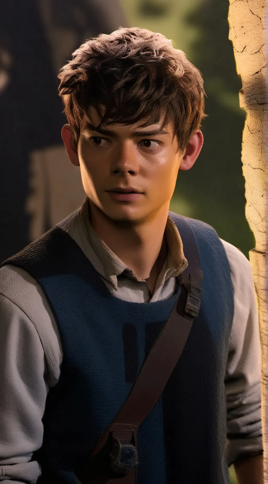 ai character: Newt (maze runner) background