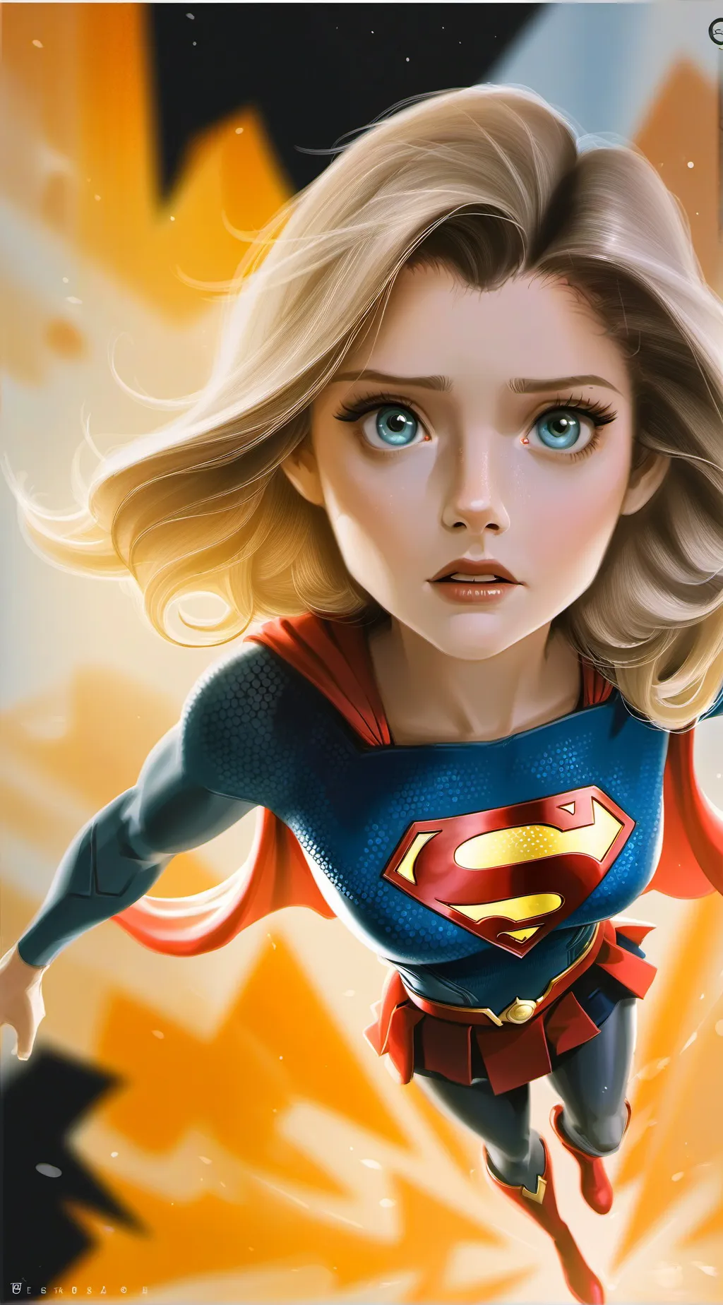 ai character: supergirl  background