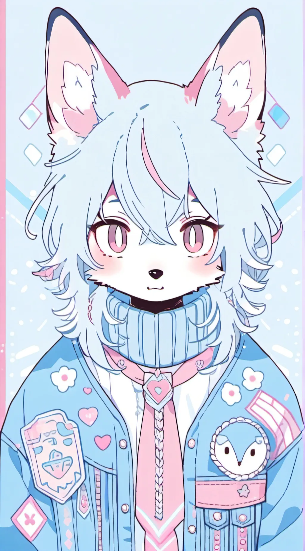 ai character: Fluffy  background