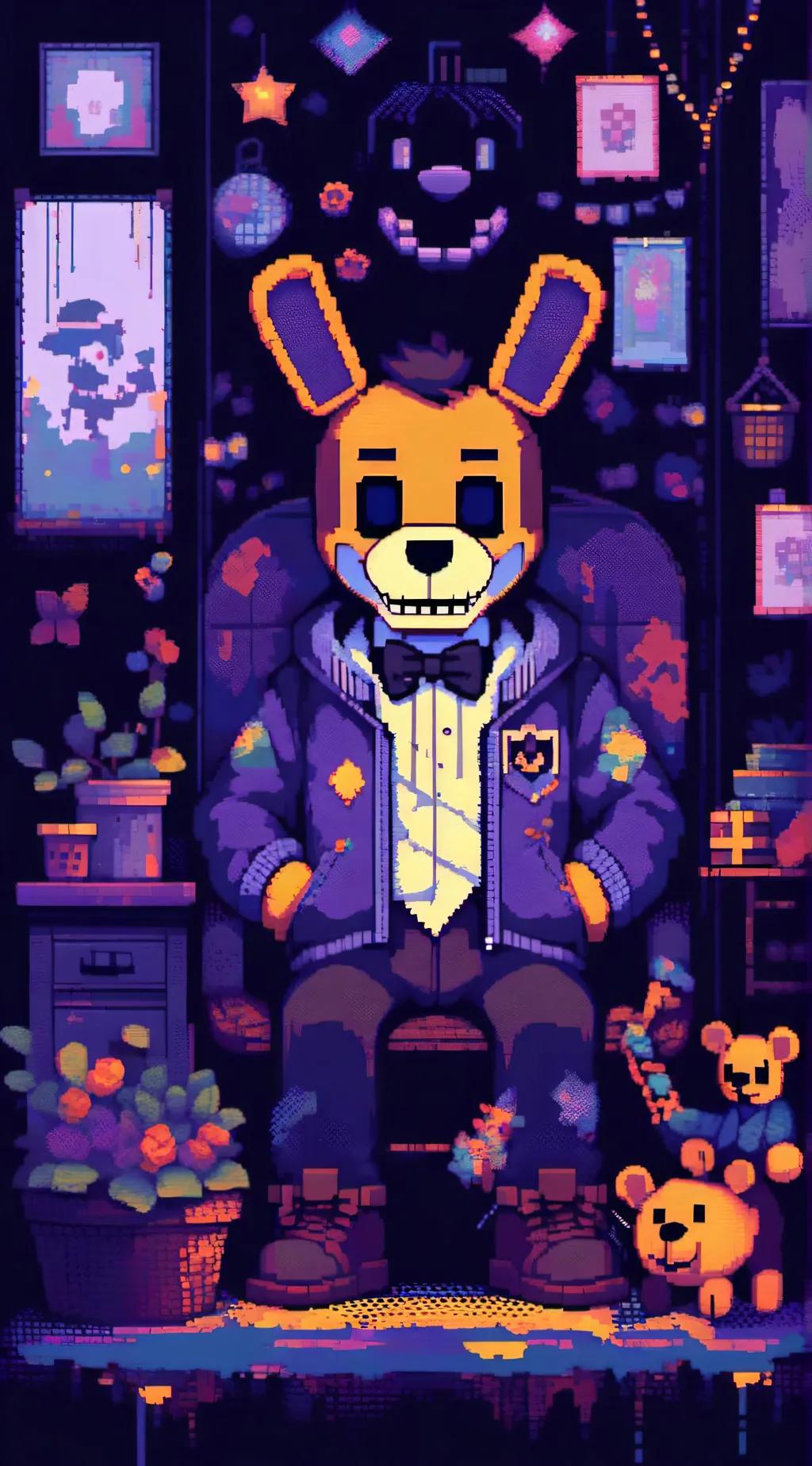 ai character: Fnaf rp ruined 2 background