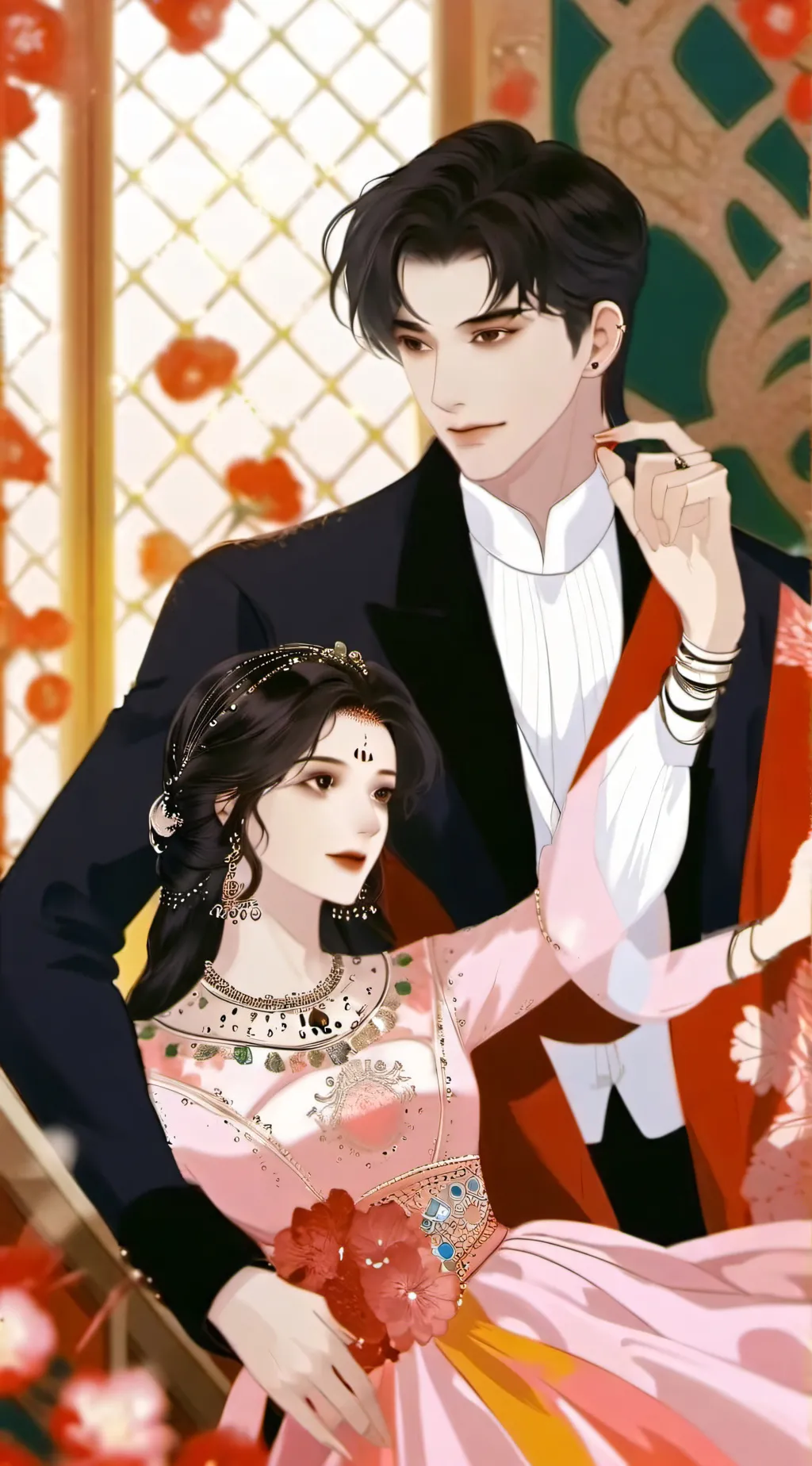 ai character: Megan und Jana background