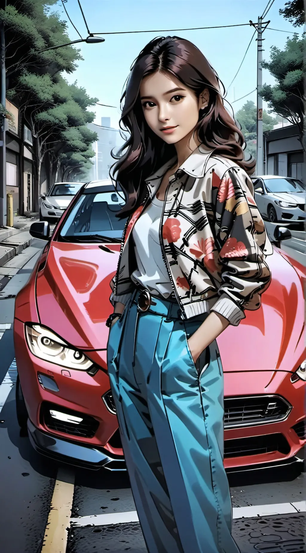 ai character: Hailee  background