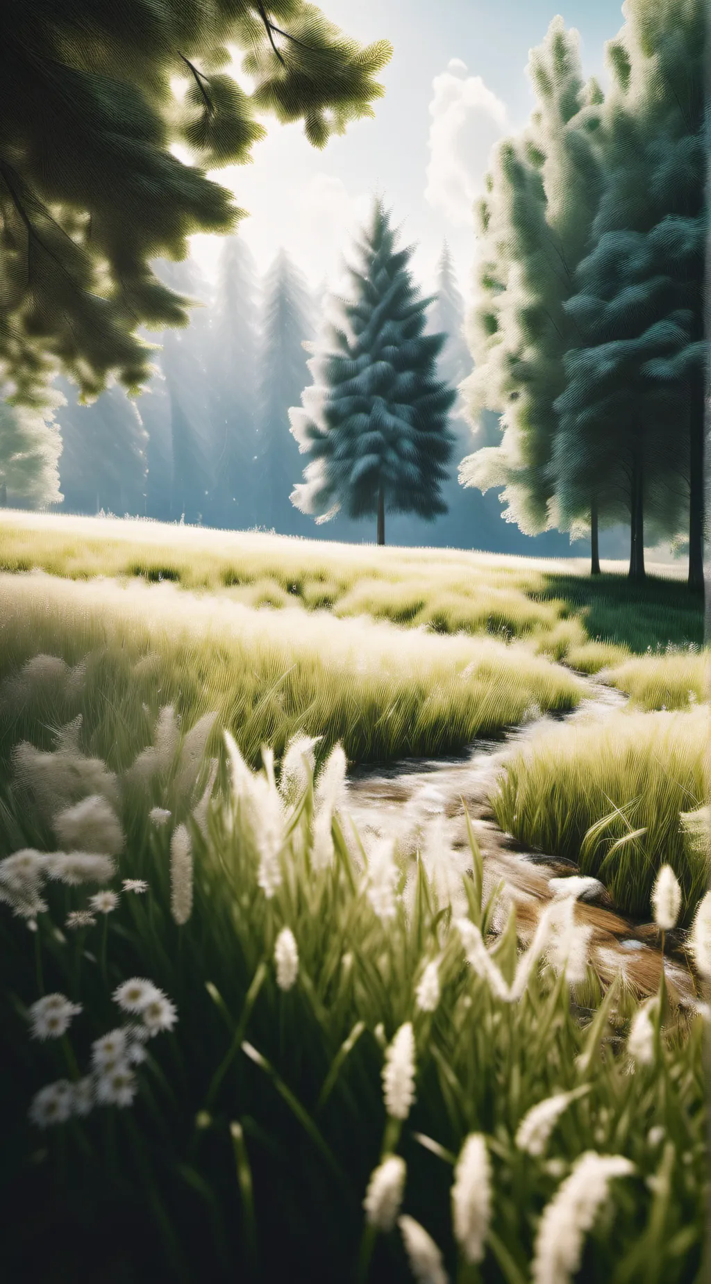 ai character: grass background