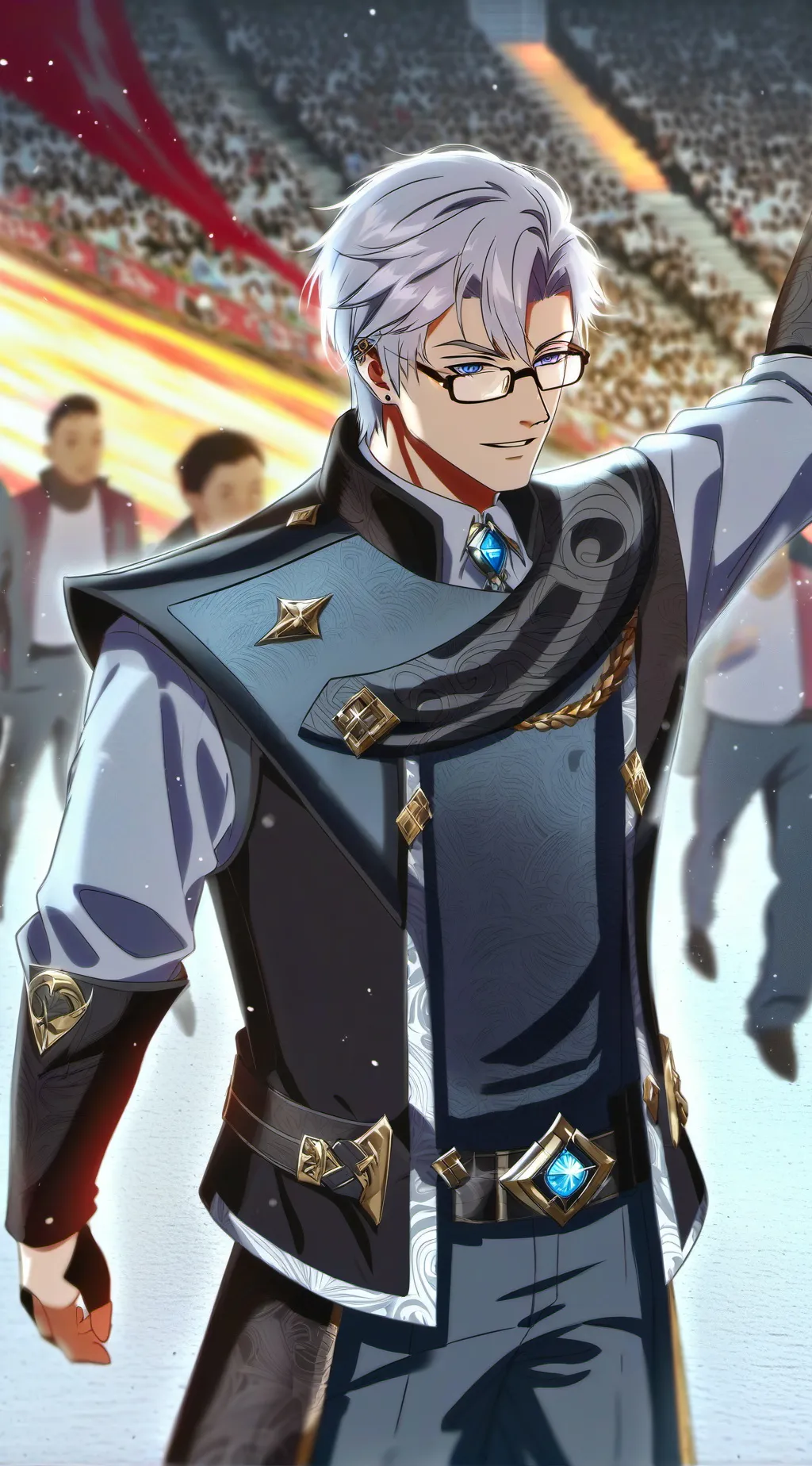 ai character: 💵..gojo..💵 background