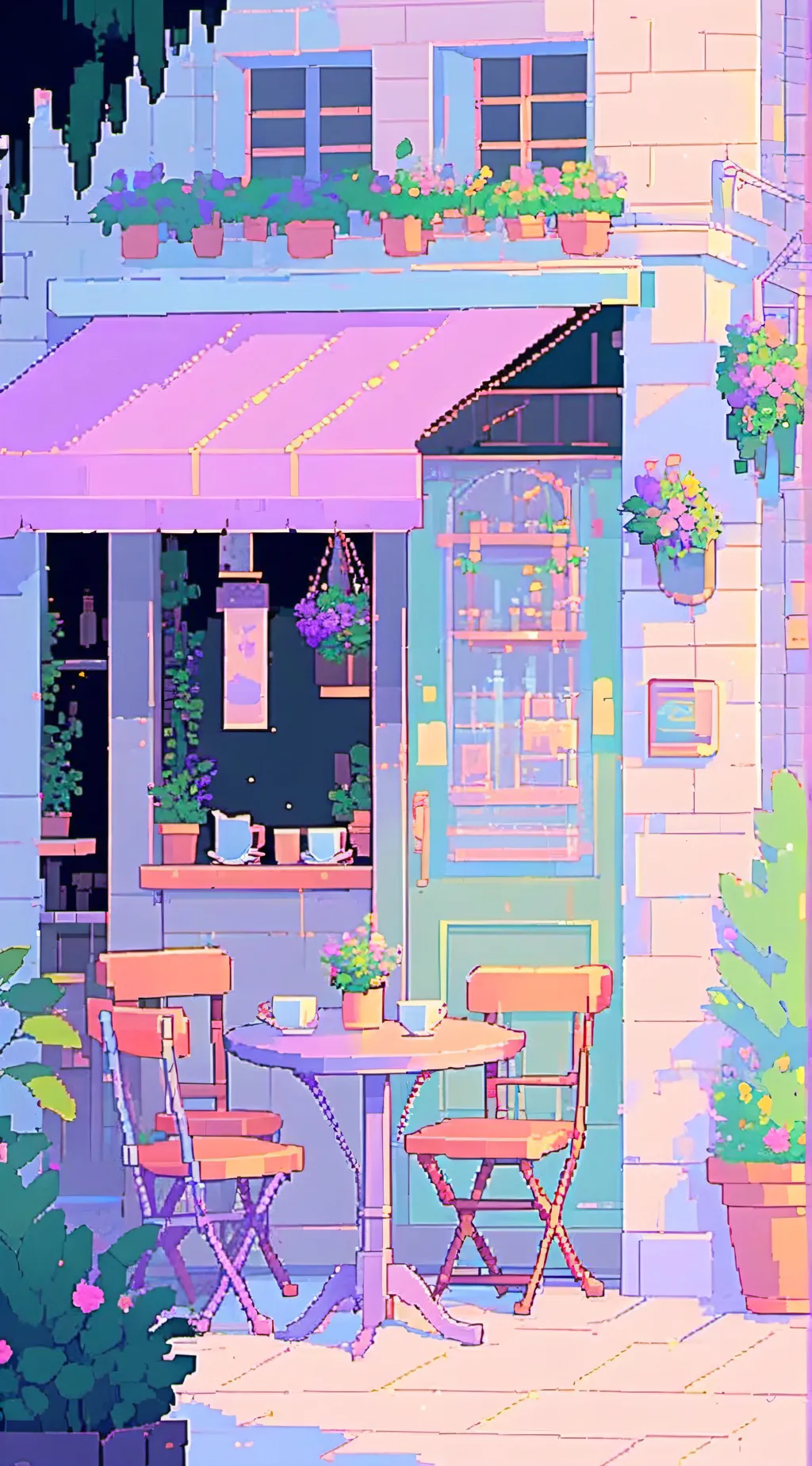 ai character: 3s coffee & bombs background