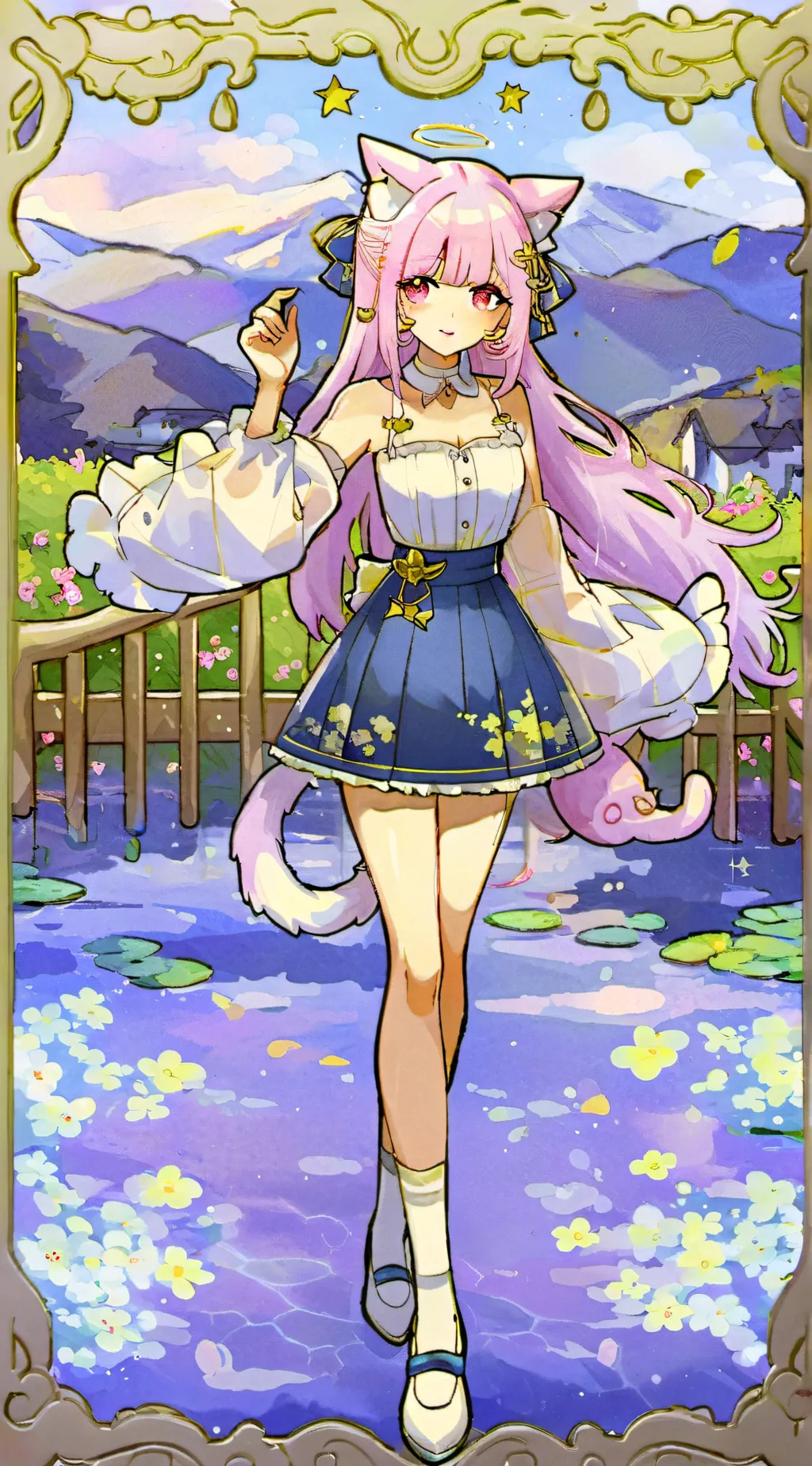 ai character: Kc  background