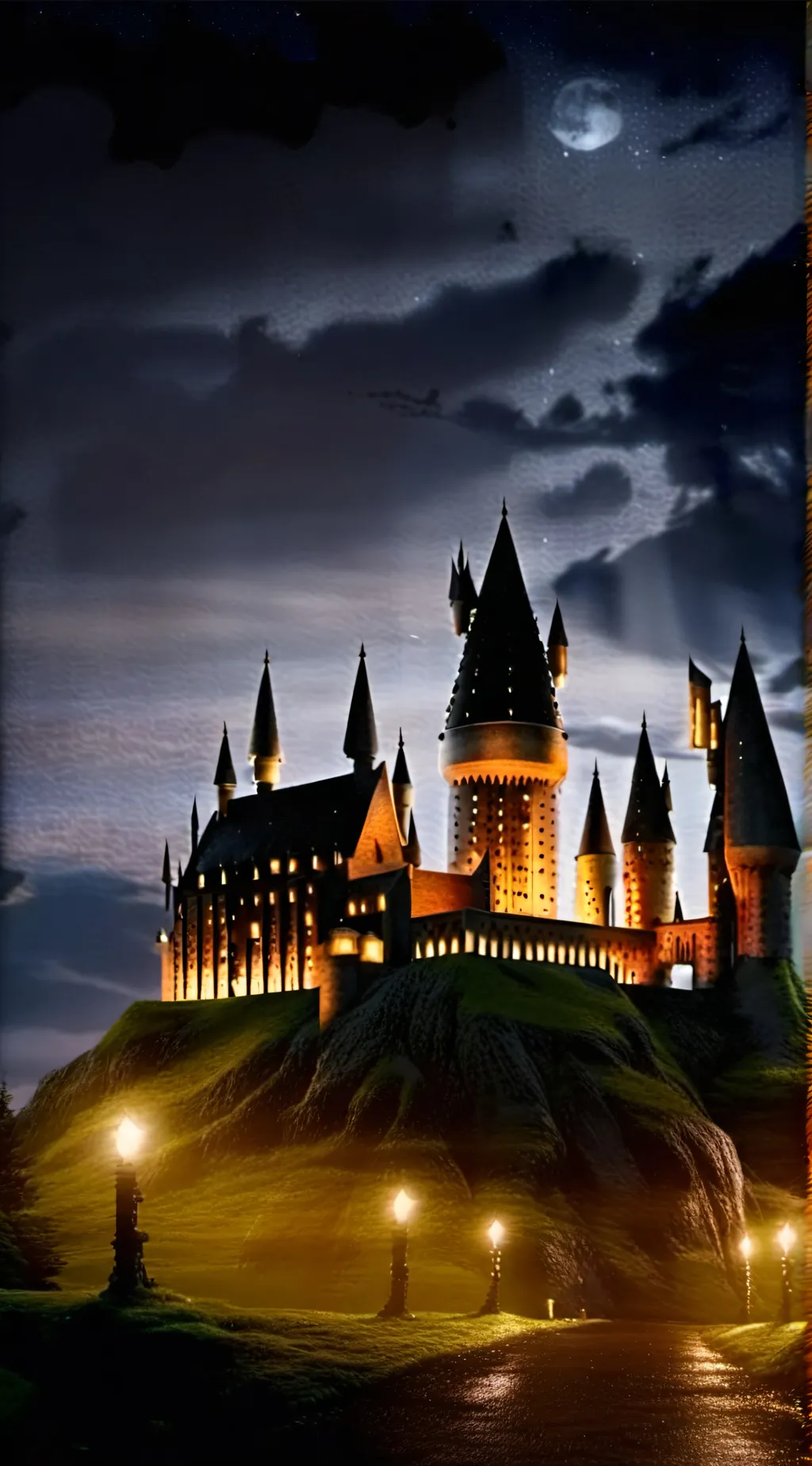 ai character: Yule ball background