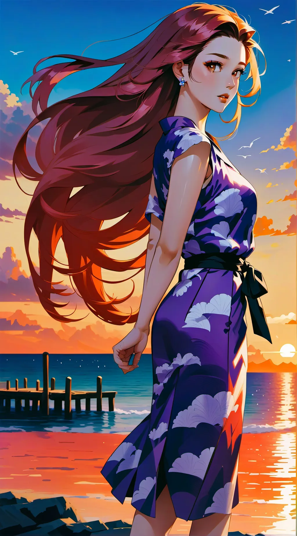 ai character: Luna background