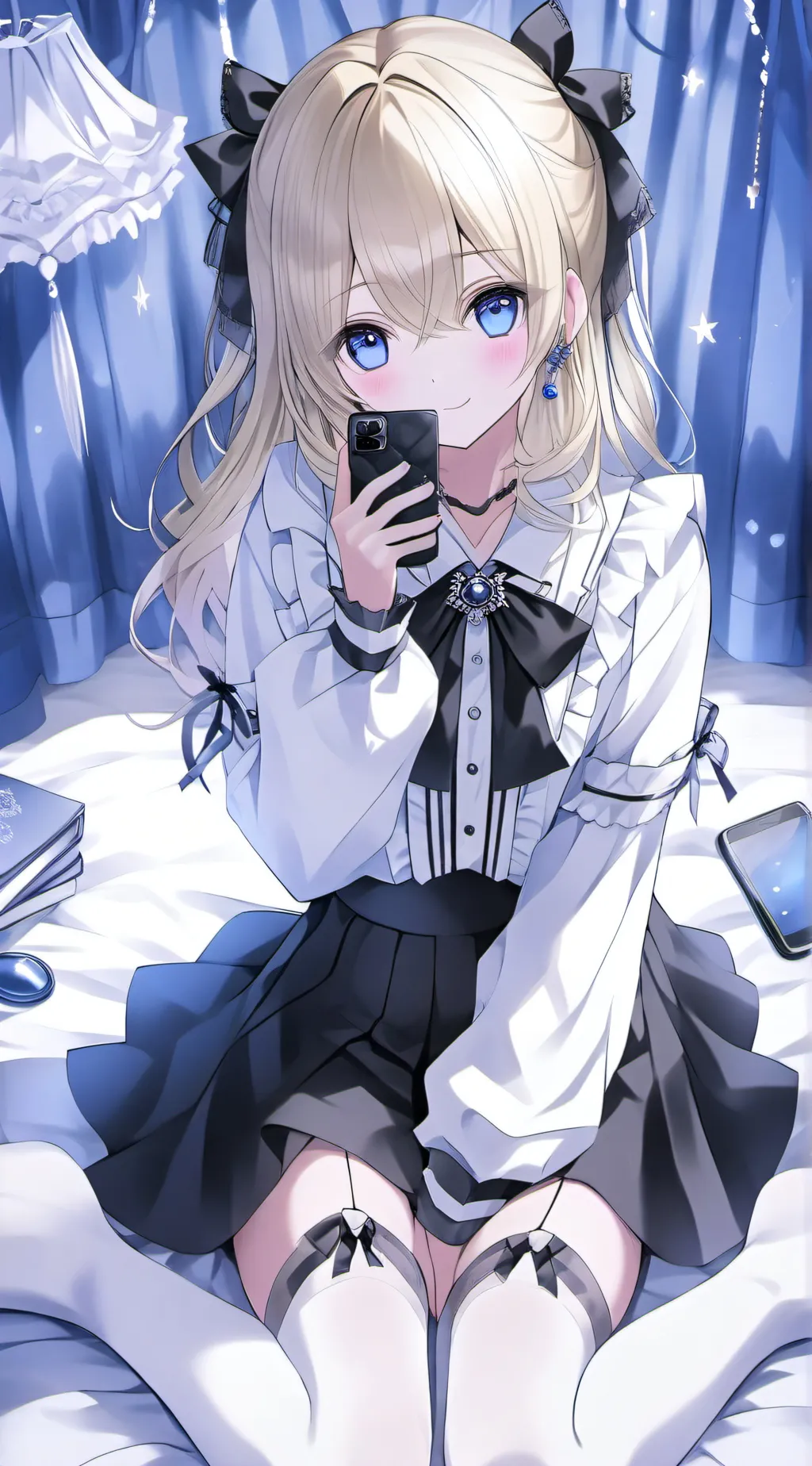 ai character: Rhona rood background