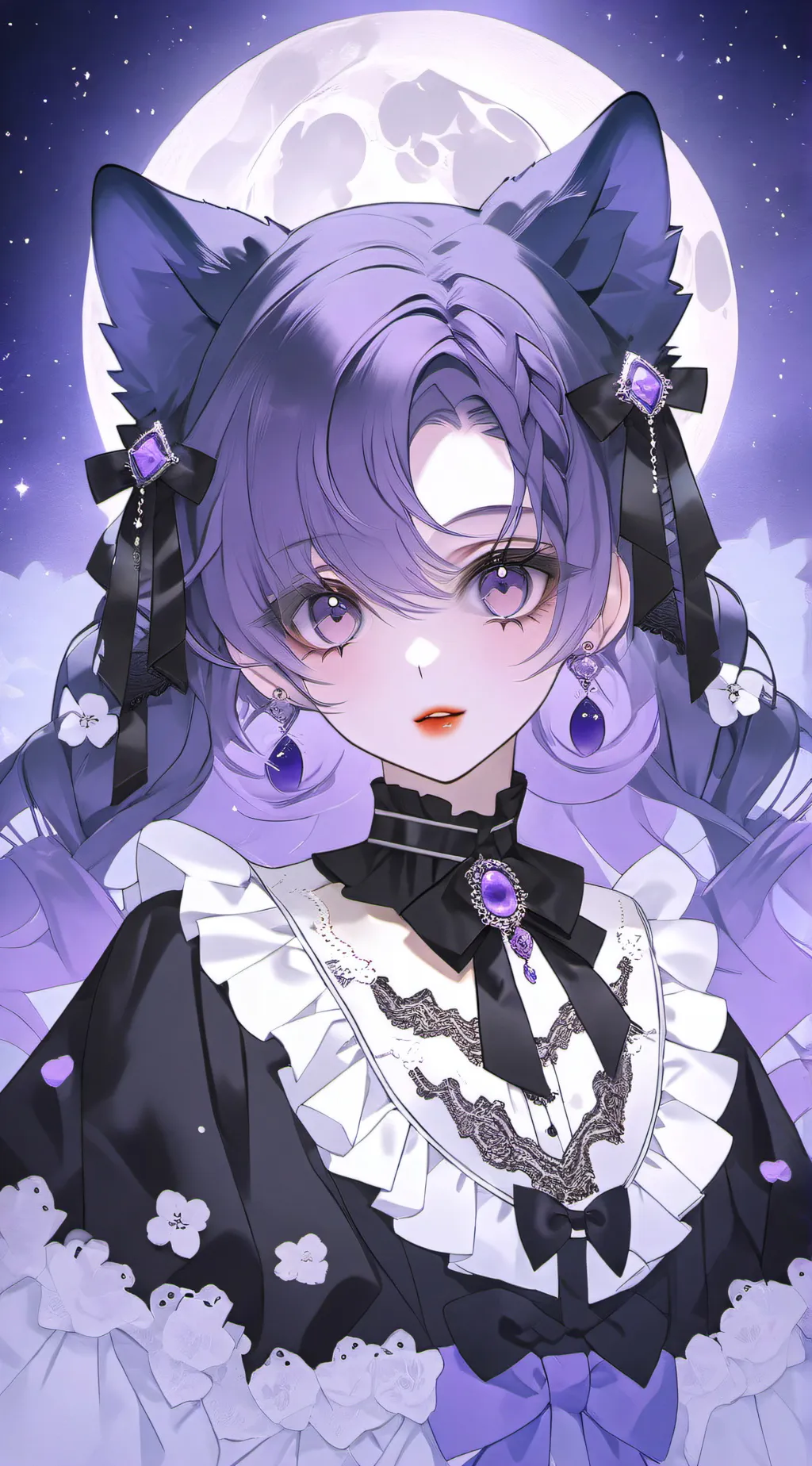 ai character: Luna Eclipse background
