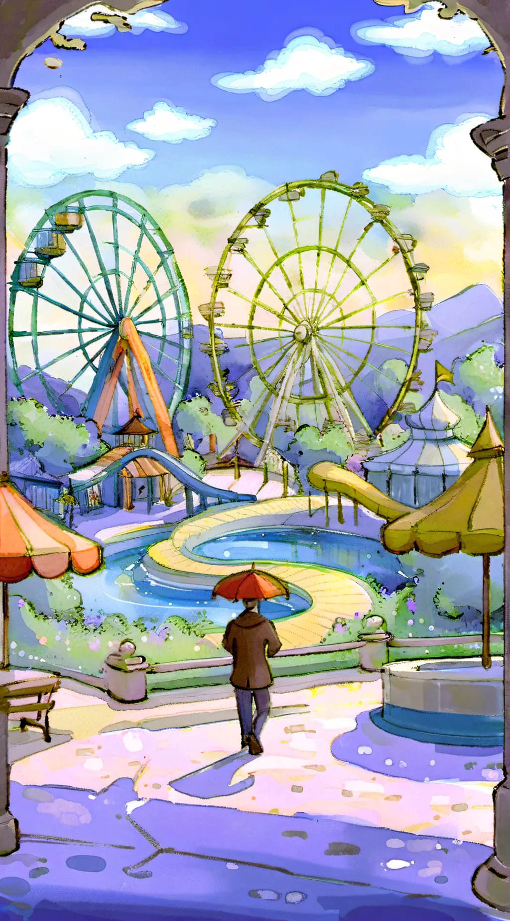 ai character: Squad 🖤🩷🩵❤️💜🧡 background